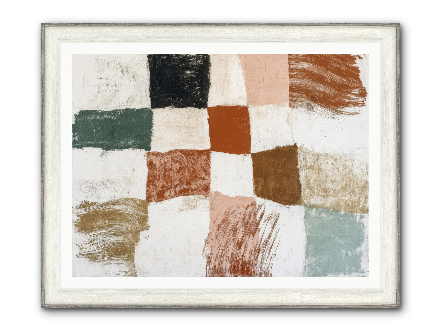 Field No.2 Framed Print - Driftwood White 48x36