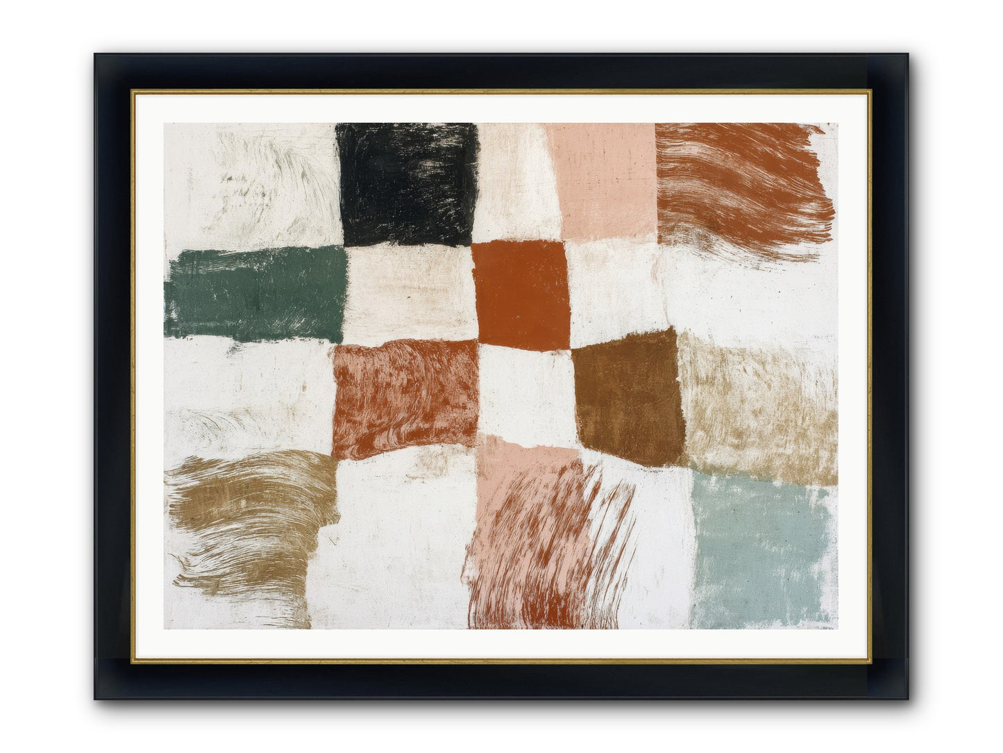 Field No.2 Framed Print - Wide Black w/Gold 48x36