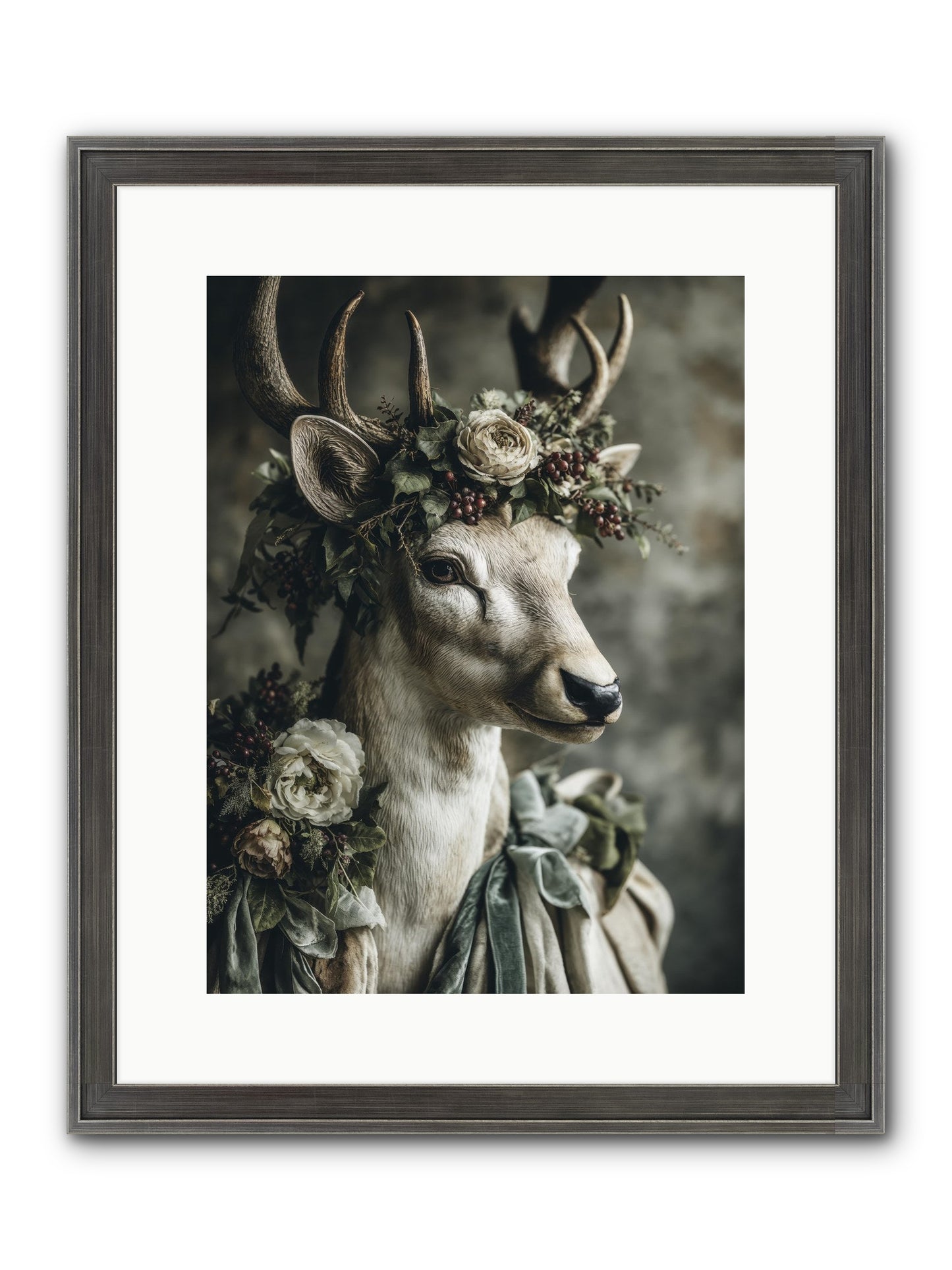 Field Of Gentle Framed Print - Slimwoods Black/Silver 12x16