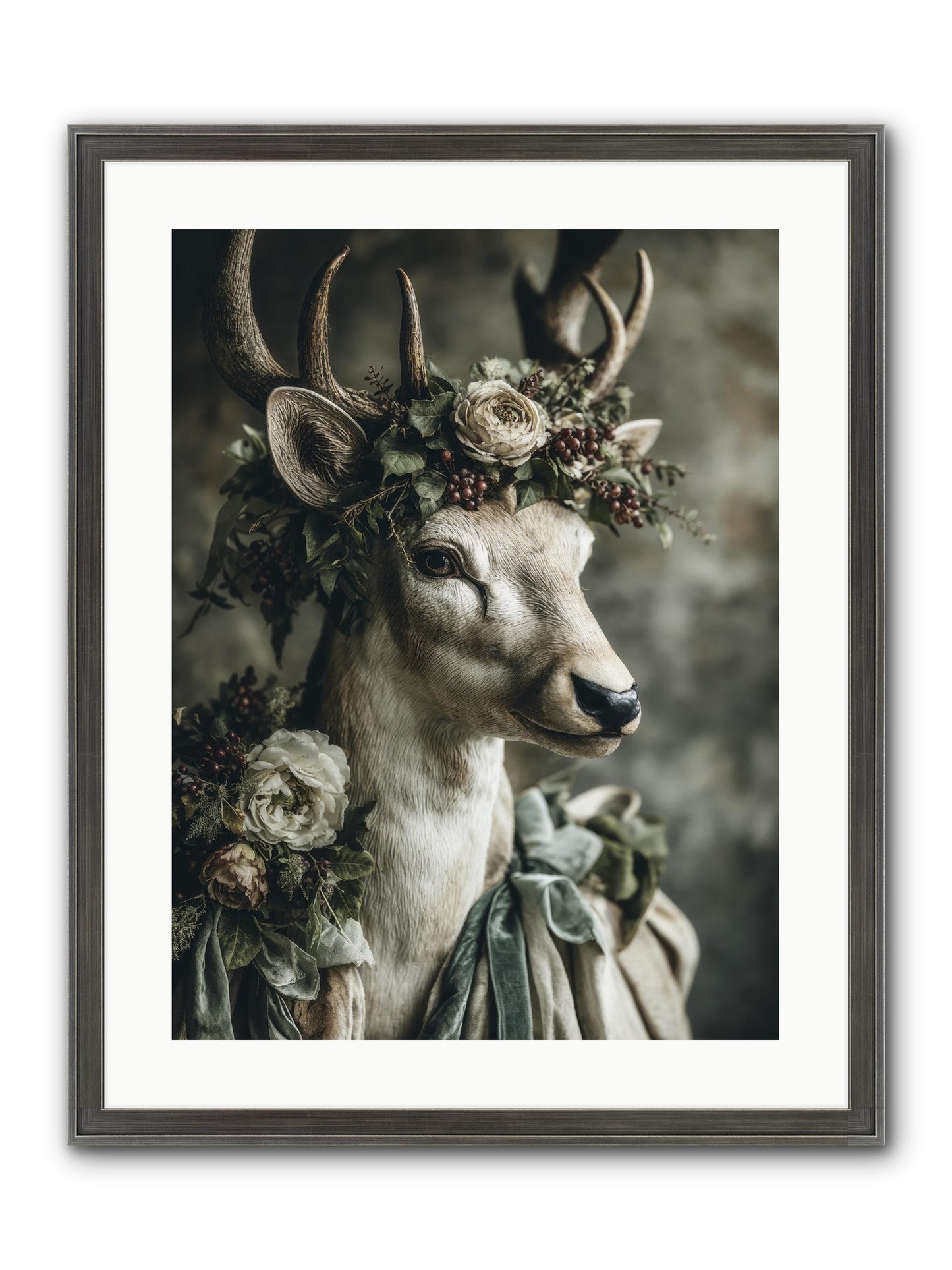 Field Of Gentle Framed Print - Slimwoods Black/Silver 18x24
