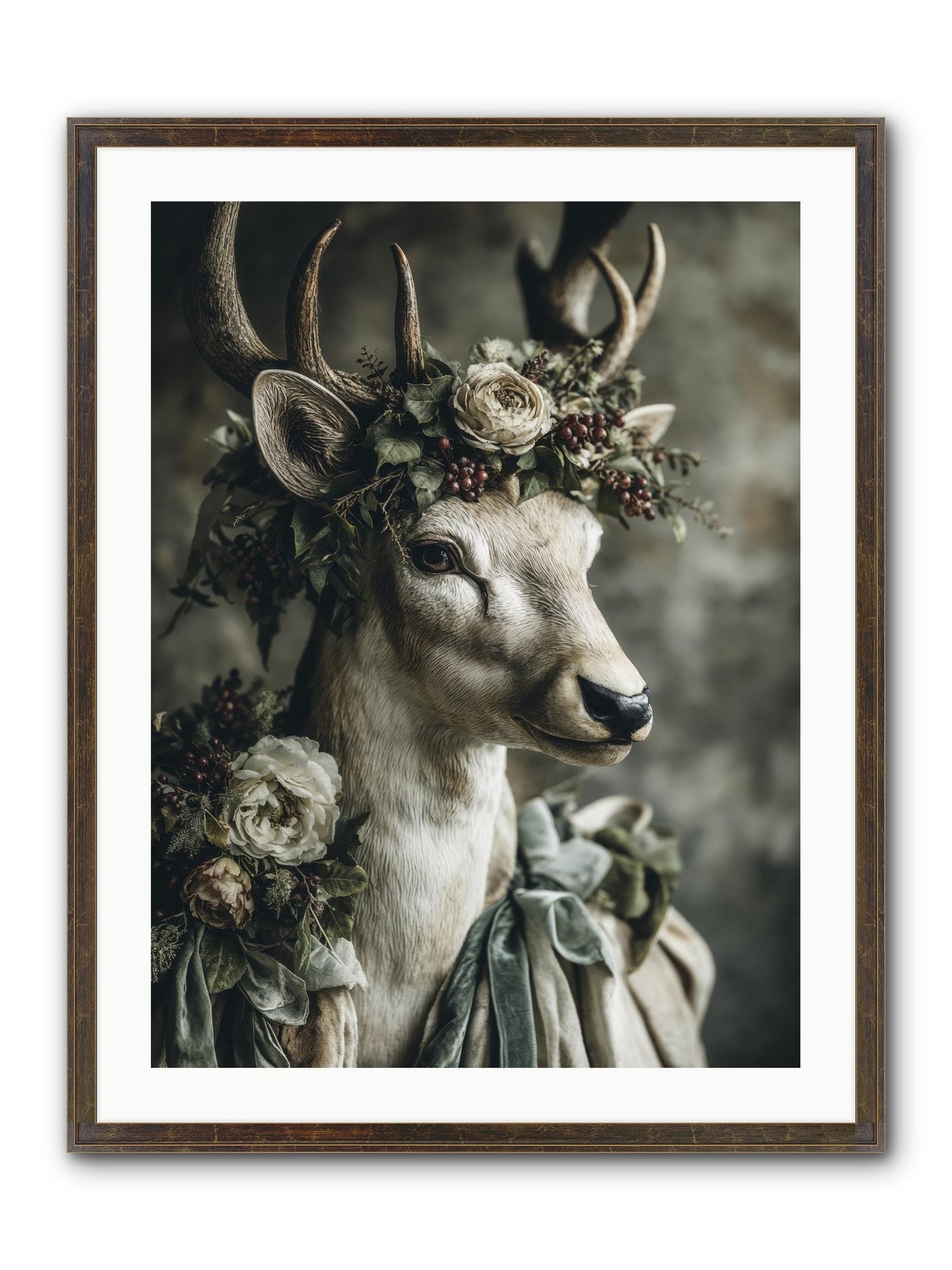 Field Of Gentle Framed Print - Slimwoods Black/Gold 24x32