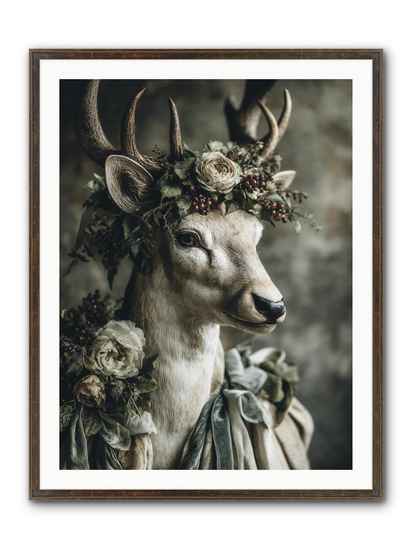 Field Of Gentle Framed Print - Slimwoods Black/Gold 30x40