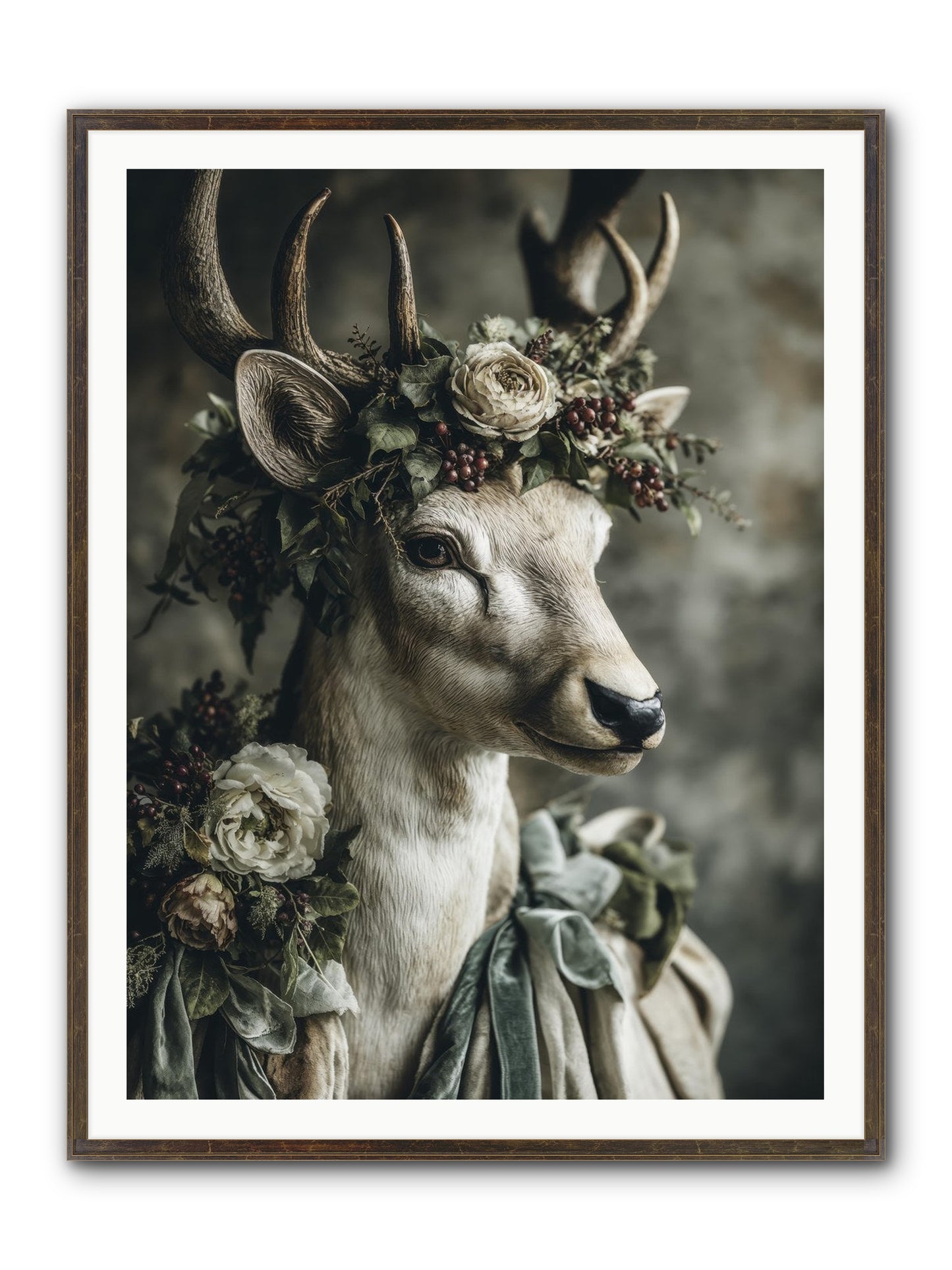 Field Of Gentle Framed Print - Slimwoods Black/Gold 36x48