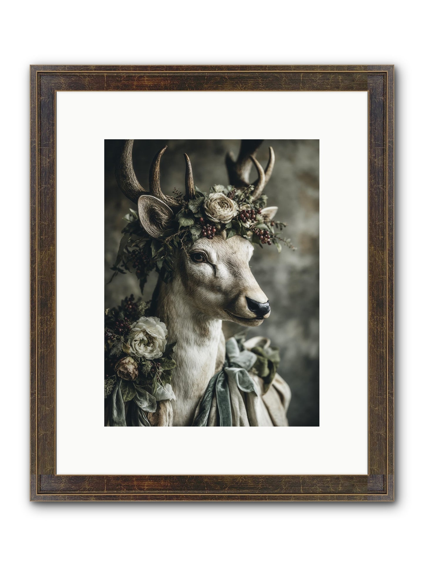 Field Of Gentle Framed Print - Slimwoods Black/Gold 9x12