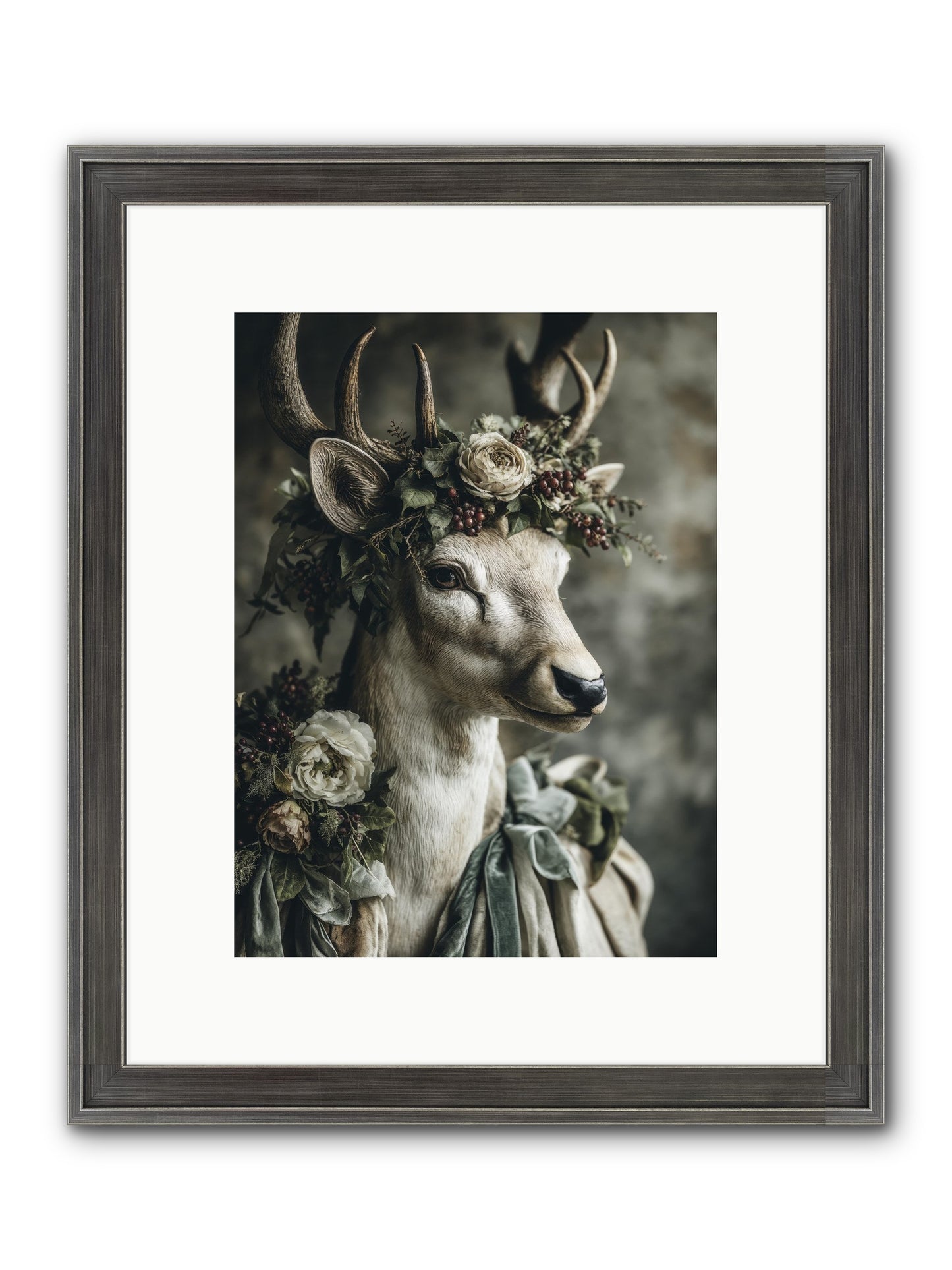 Field Of Gentle Framed Print - Slimwoods Black/Silver 9x12