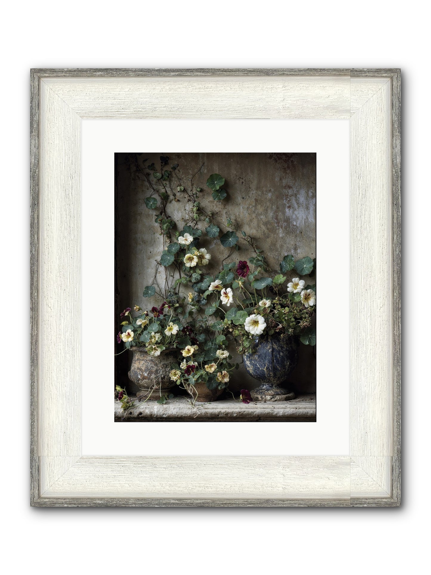 Field To Heart Framed Print - Driftwood White 12x16
