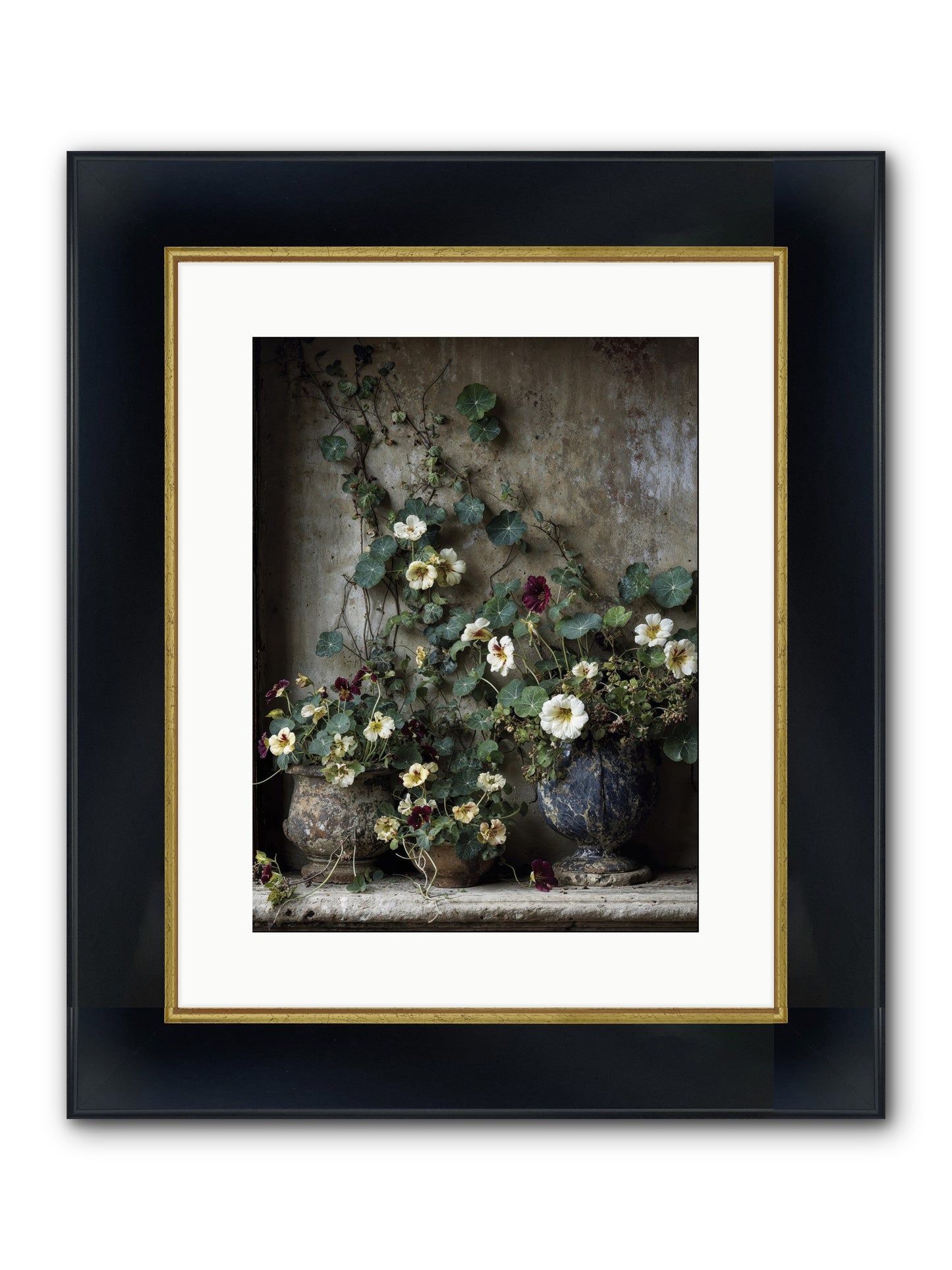 Field To Heart Framed Print - Wide Black w/Gold 12x16