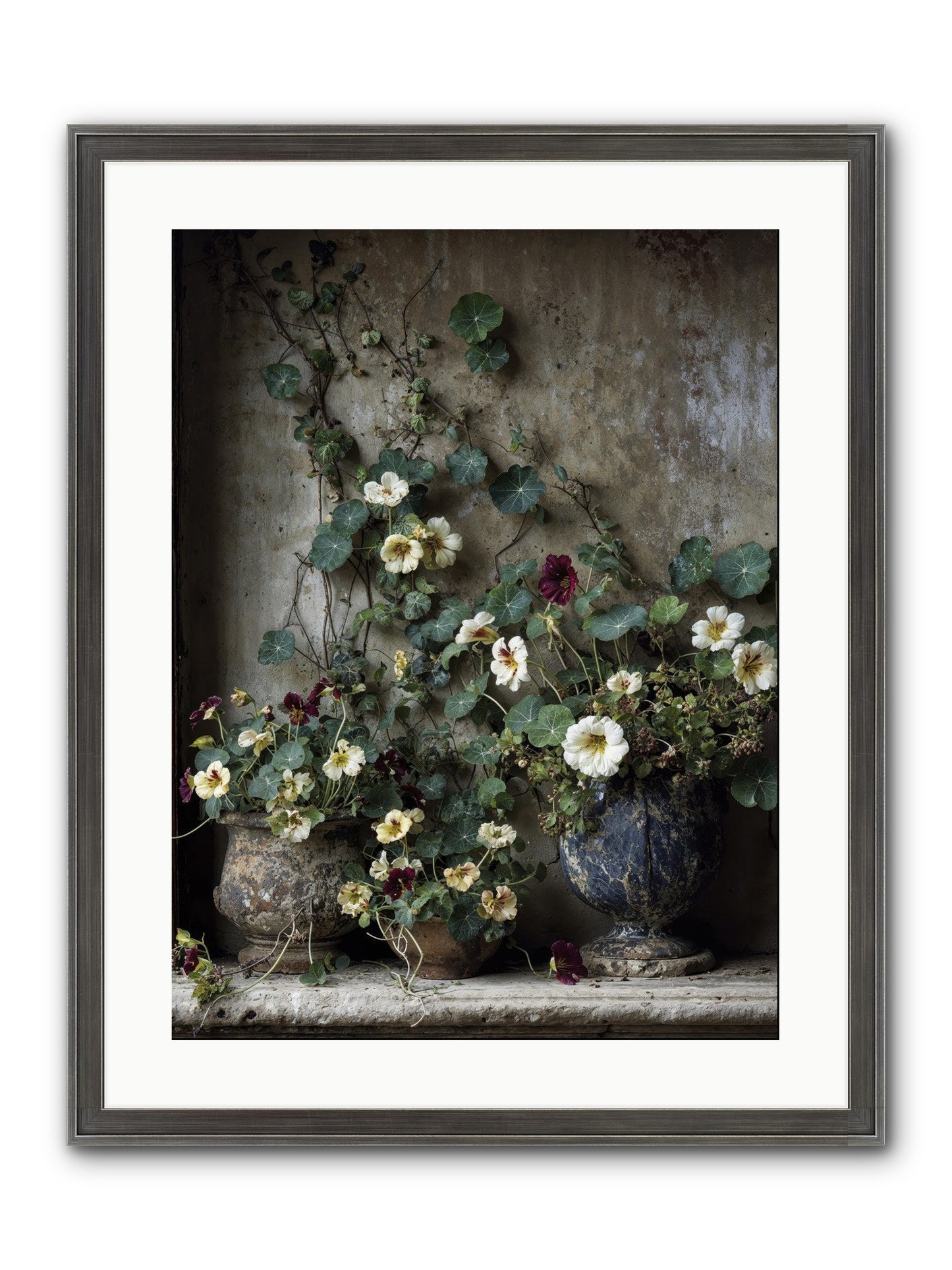 Field To Heart Framed Print - Slimwoods Black/Silver 18x24