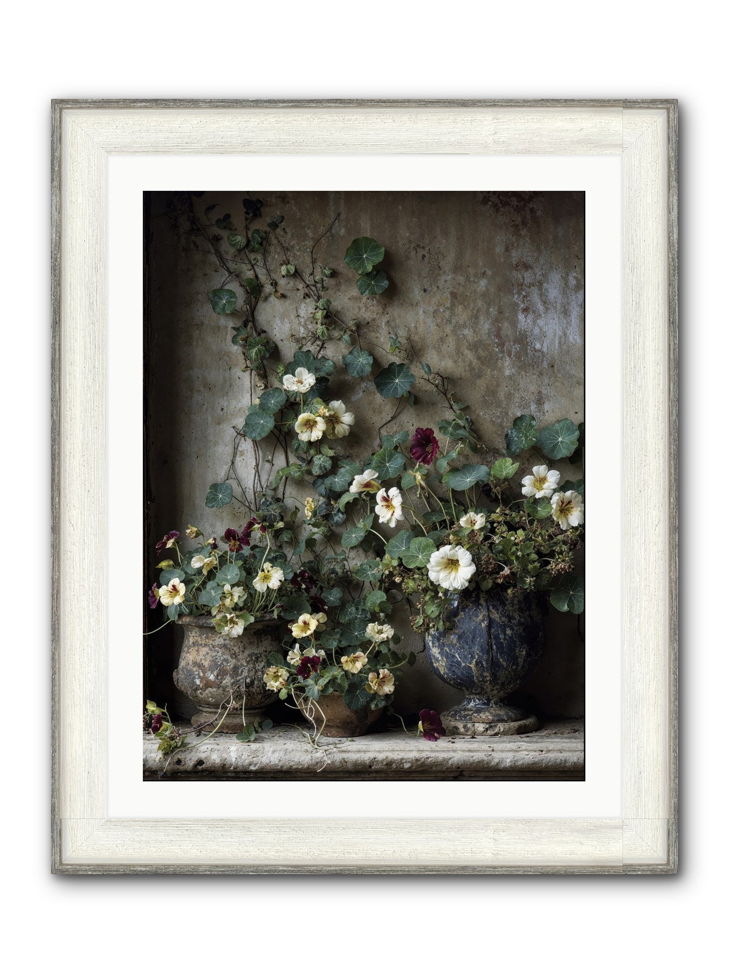 Field To Heart Framed Print - Driftwood White 24x32