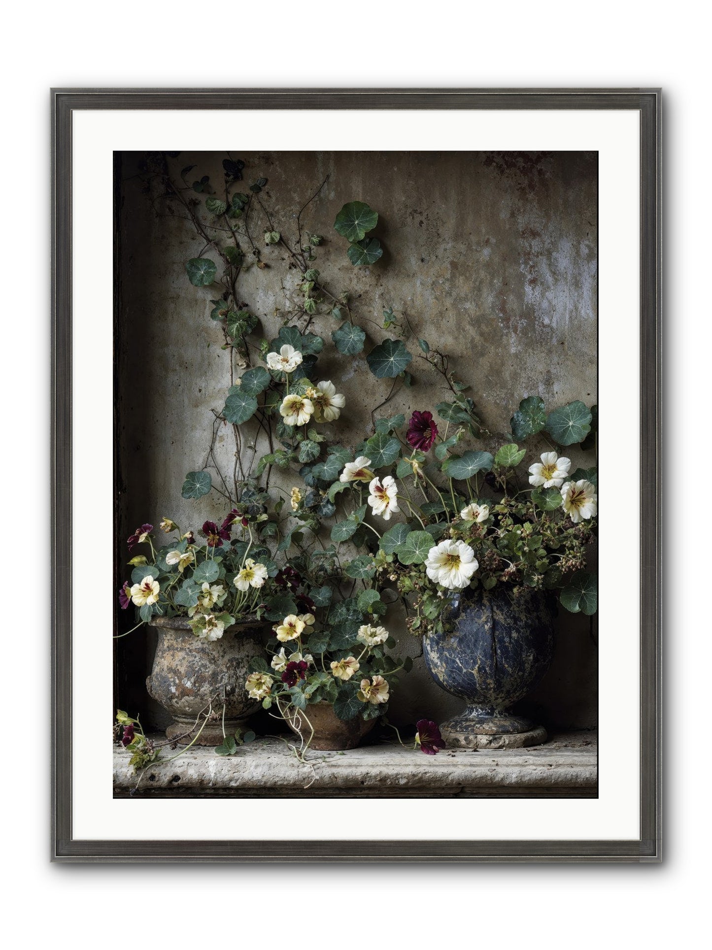 Field To Heart Framed Print - Slimwoods Black/Silver 24x32