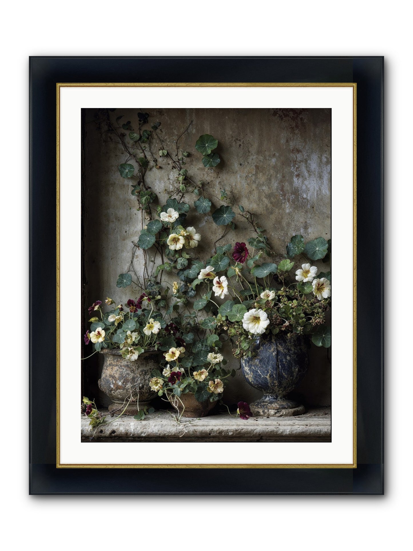 Field To Heart Framed Print - Wide Black w/Gold 24x32