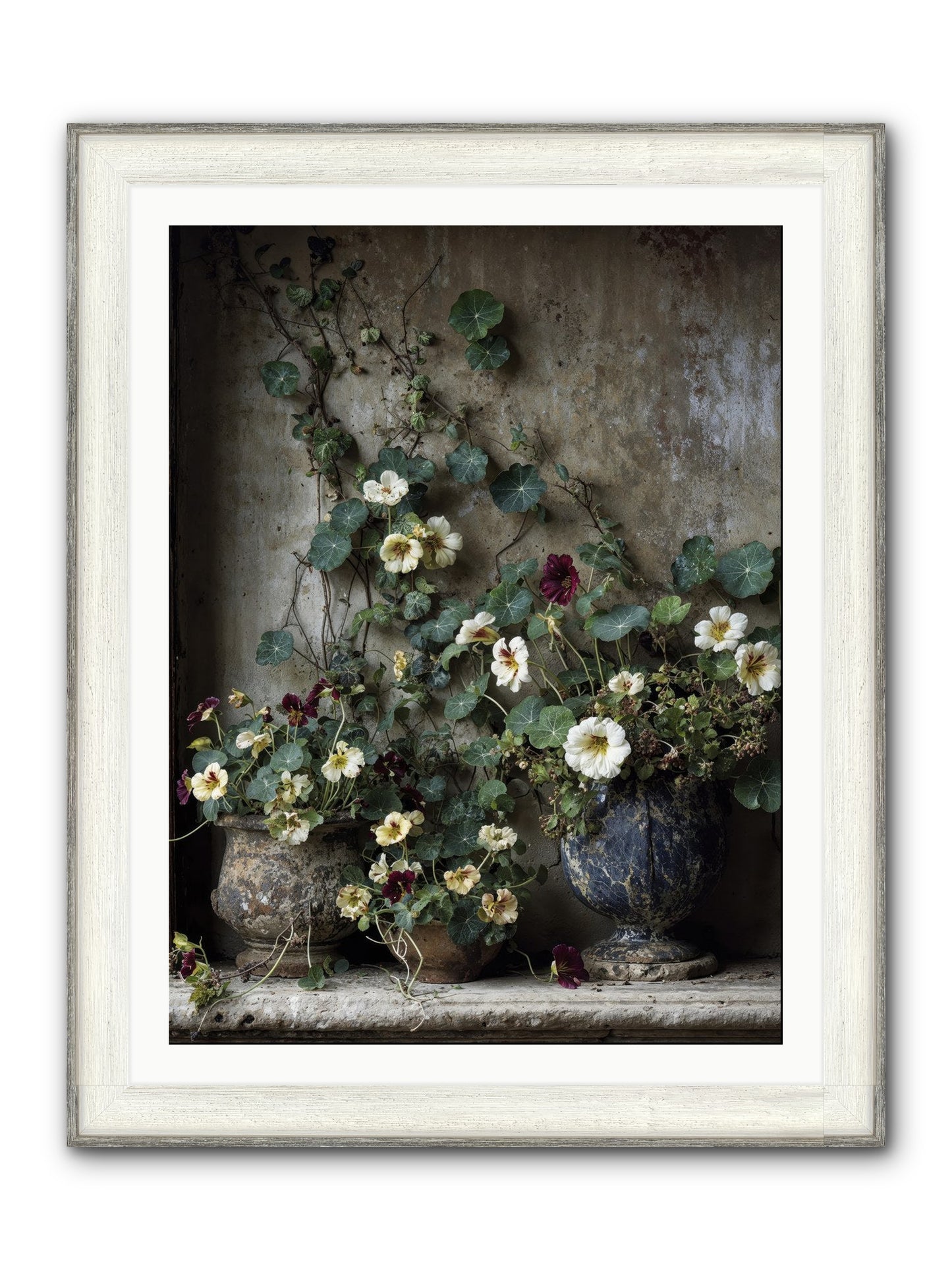 Field To Heart Framed Print - Driftwood White 30x40
