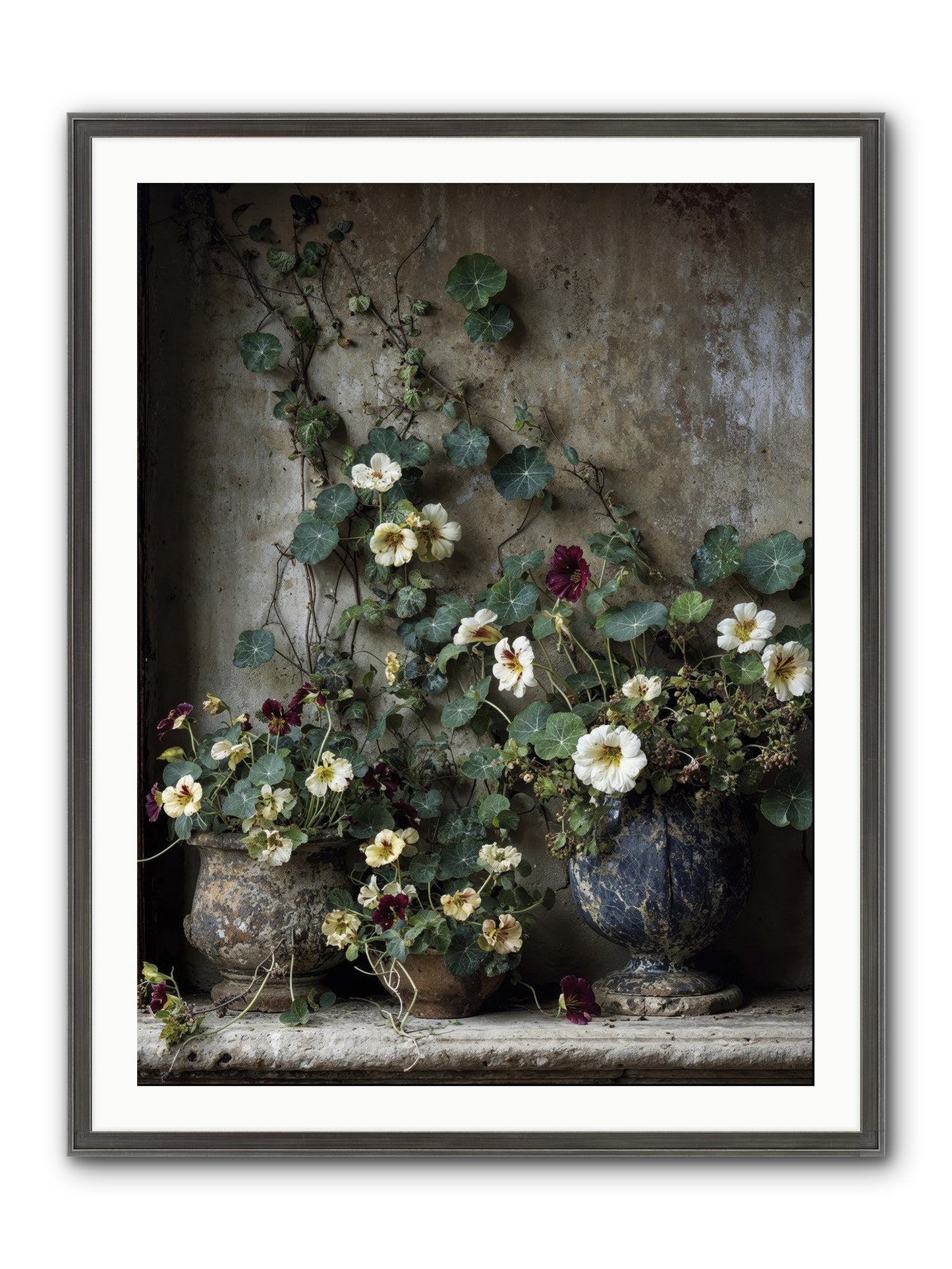 Field To Heart Framed Print - Slimwoods Black/Silver 30x40