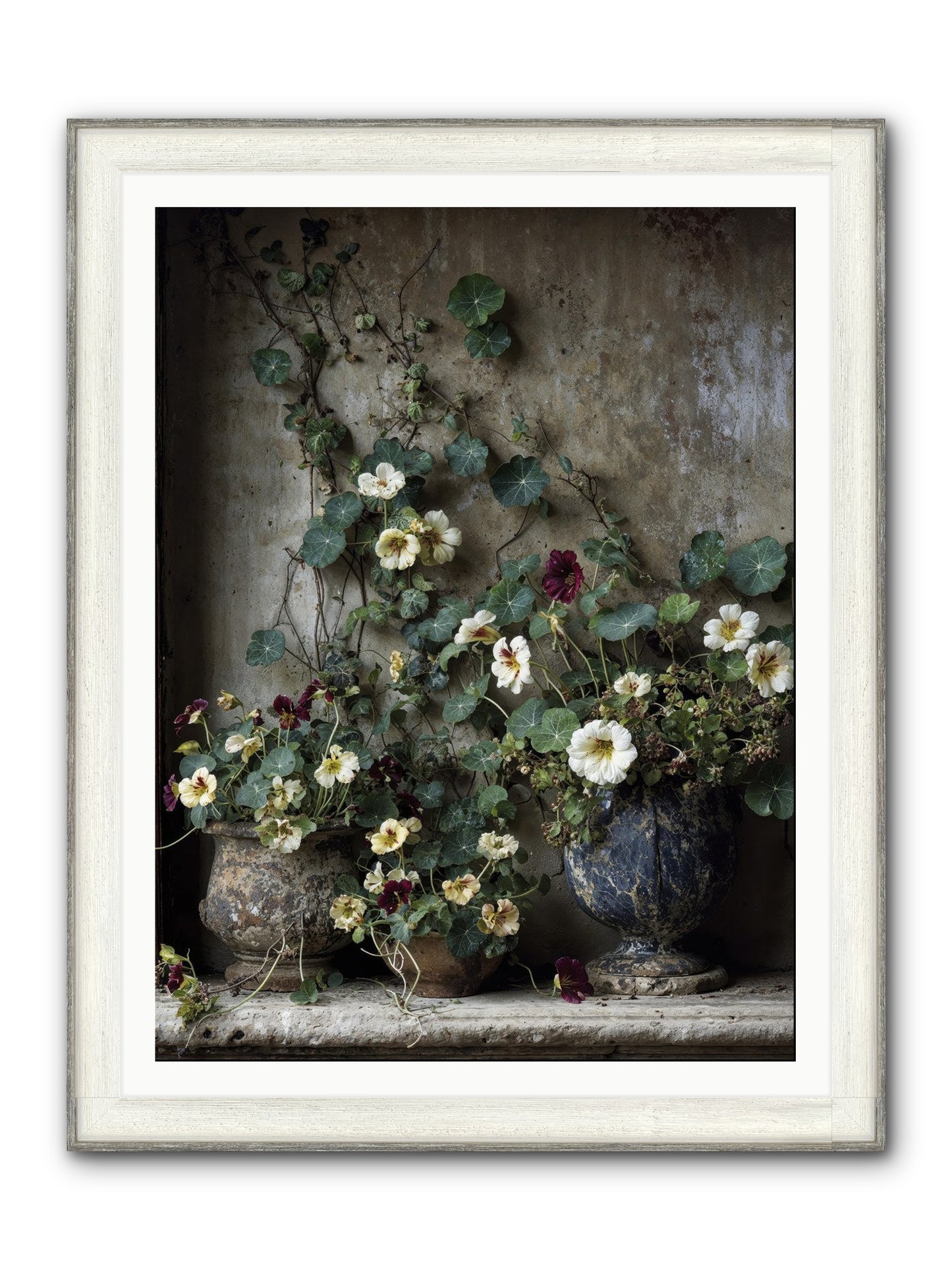 Field To Heart Framed Print - Driftwood White 36x48