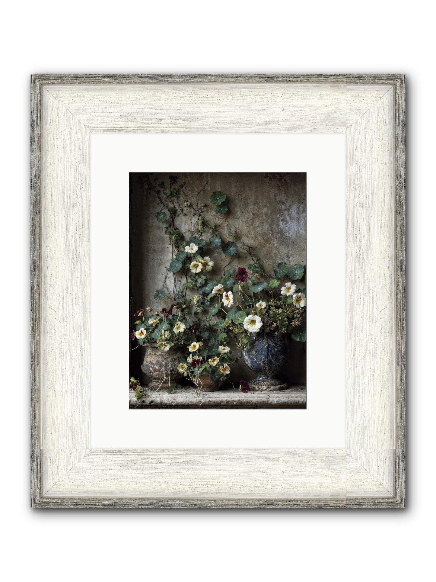 Field To Heart Framed Print - Driftwood White 9x12