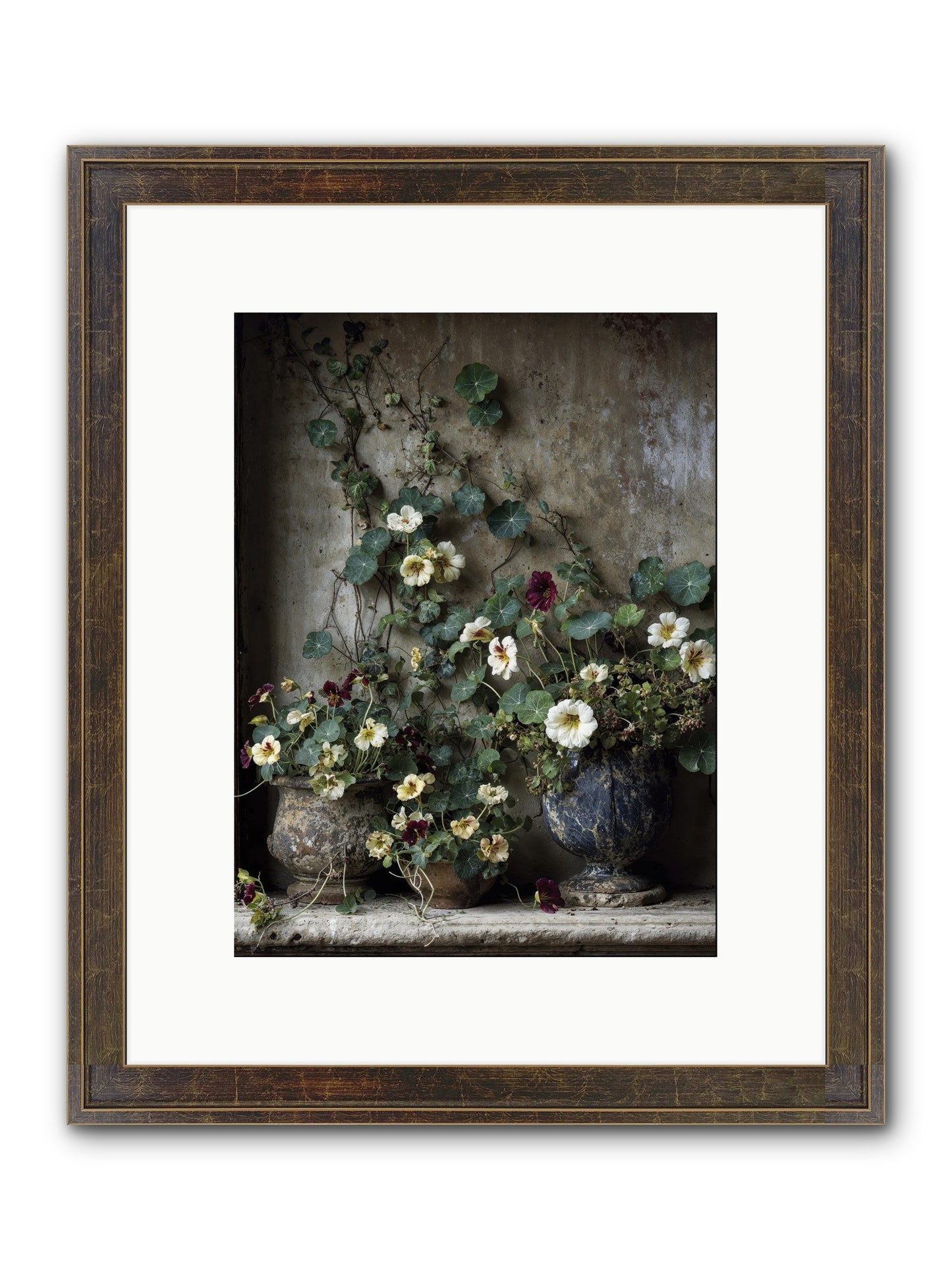 Field To Heart Framed Print - Slimwoods Black/Gold 9x12
