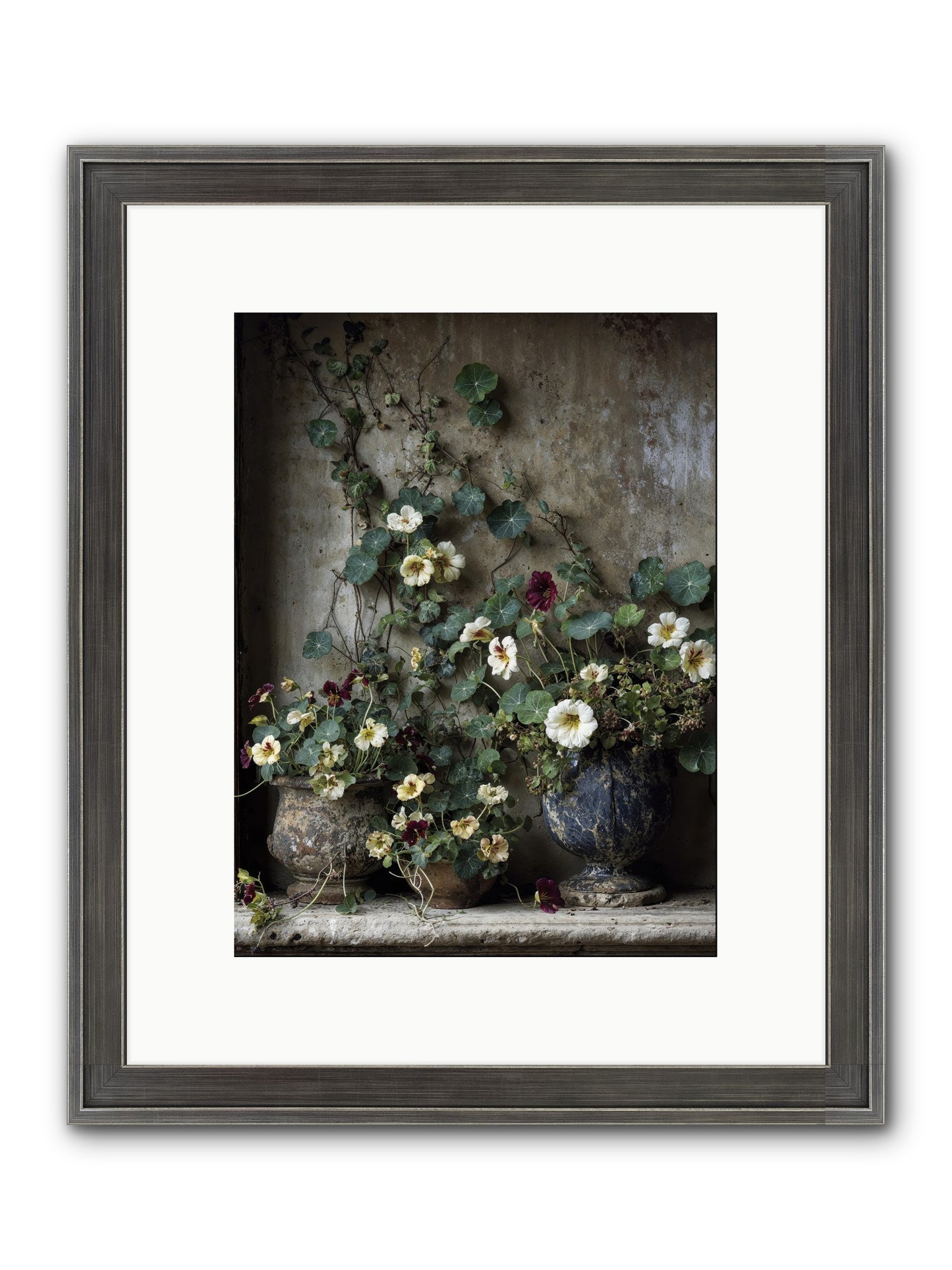 Field To Heart Framed Print - Slimwoods Black/Silver 9x12