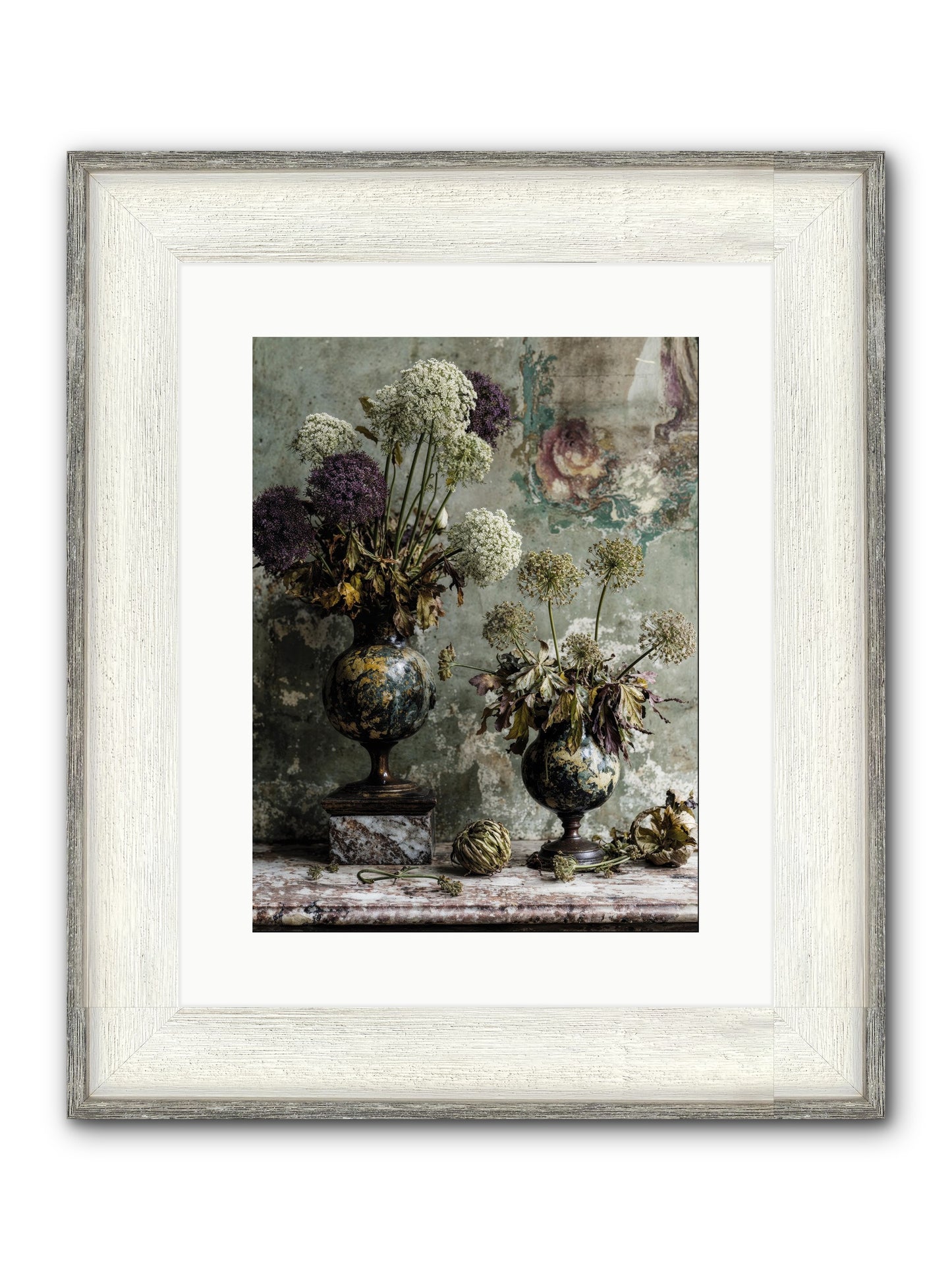 Fieldpicked Framed Print - Driftwood White 12x16