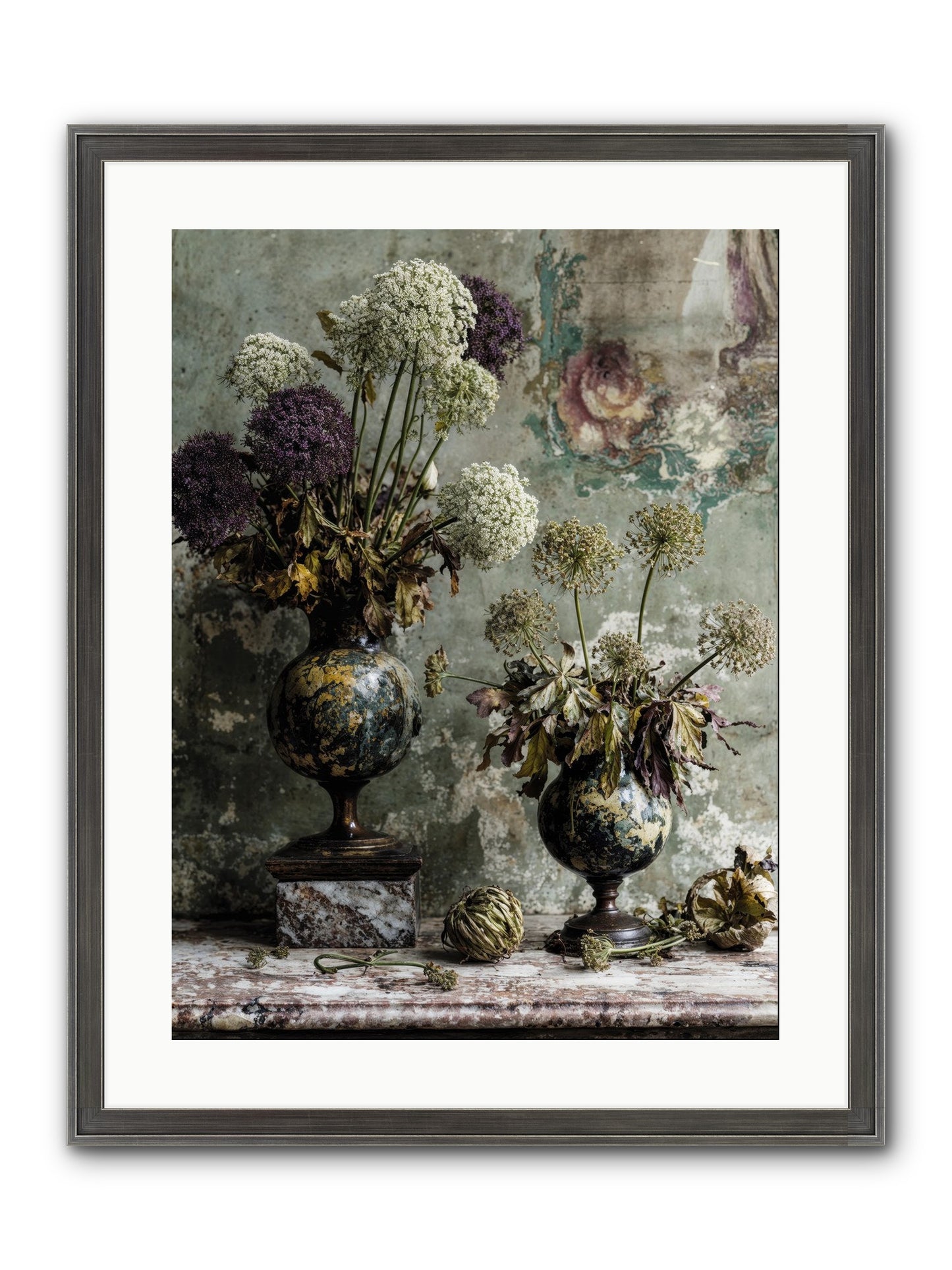 Fieldpicked Framed Print - Slimwoods Black/Silver 18x24