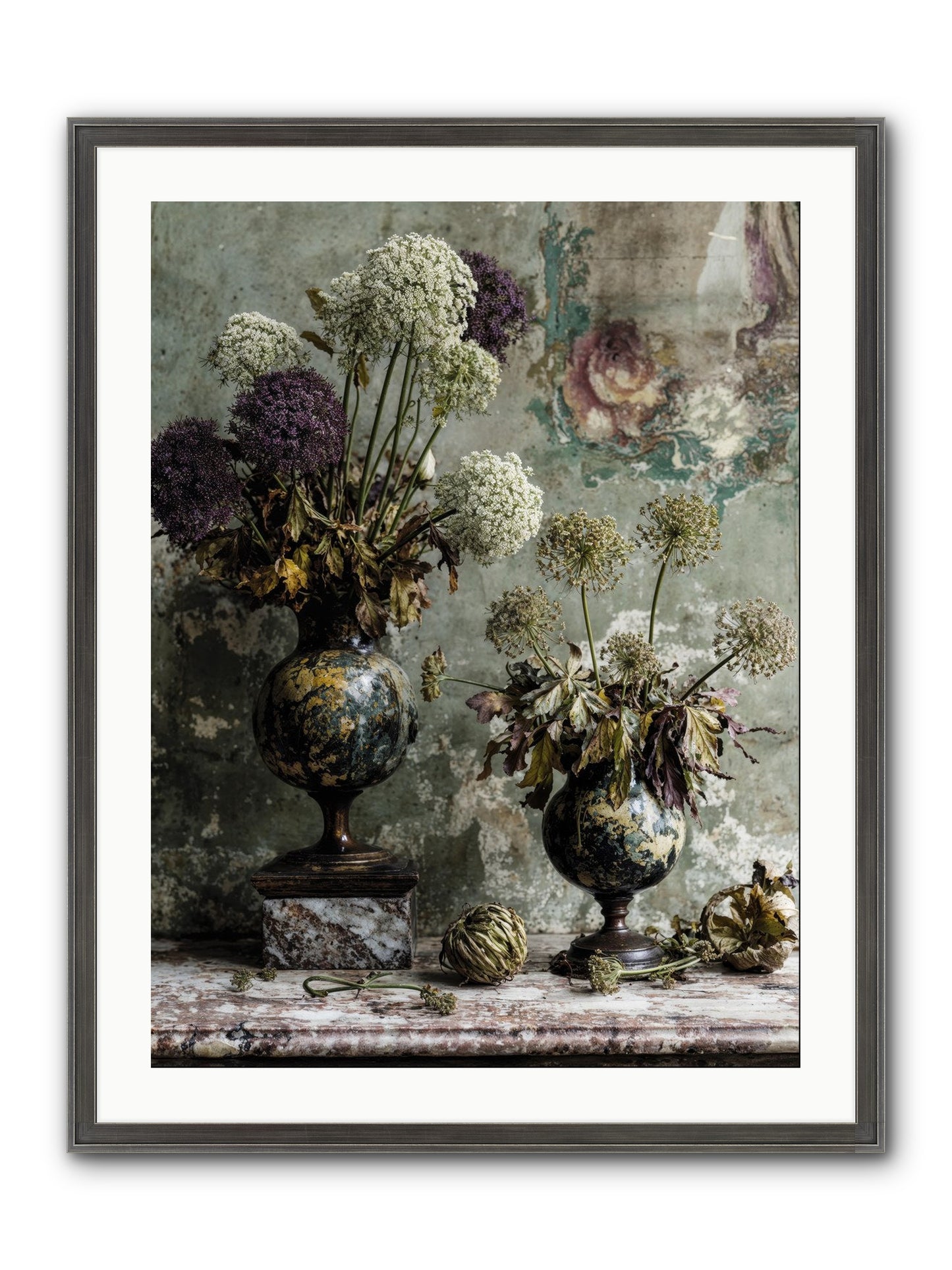 Fieldpicked Framed Print - Slimwoods Black/Silver 24x32
