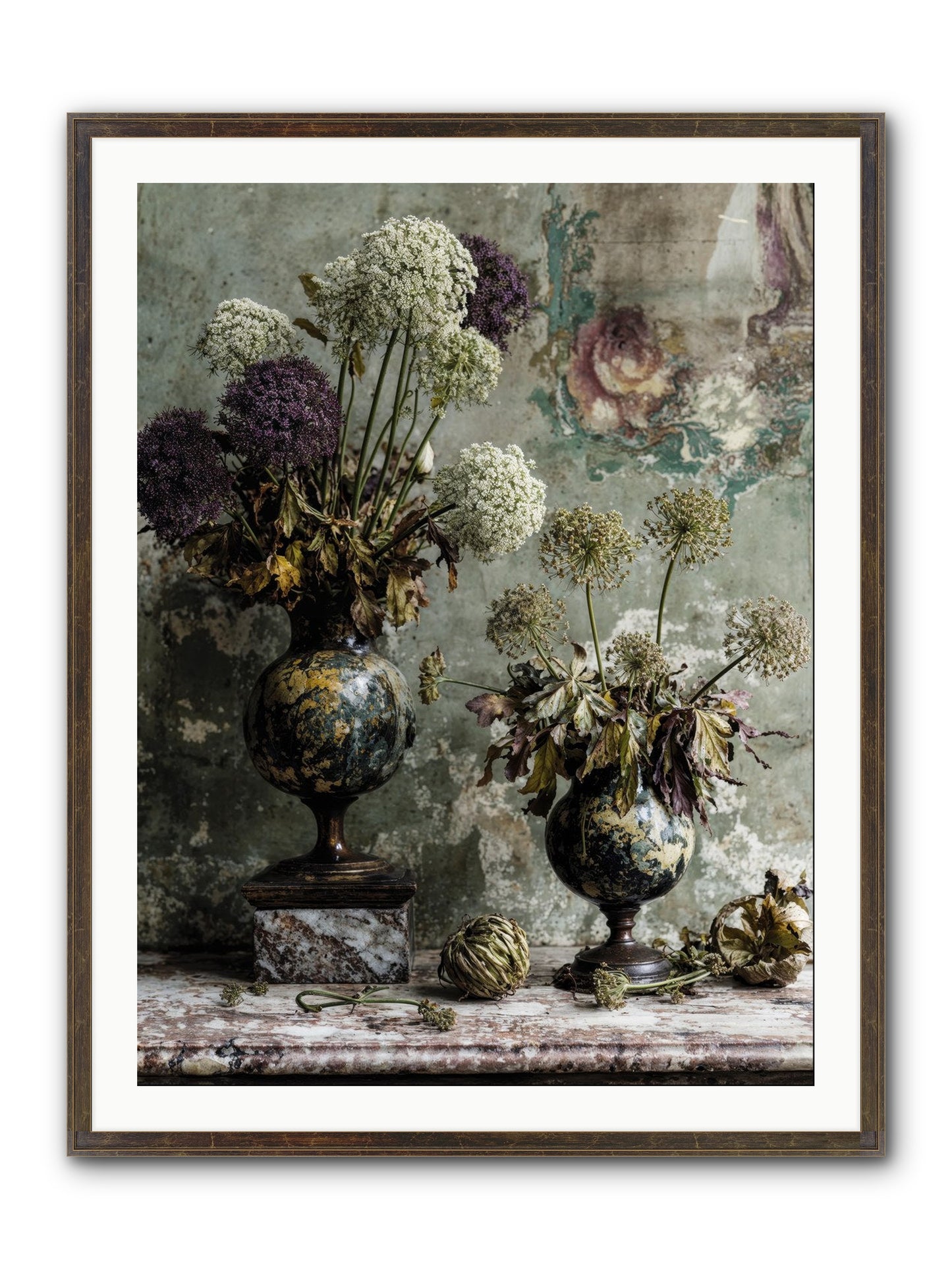 Fieldpicked Framed Print - Slimwoods Black/Gold 30x40
