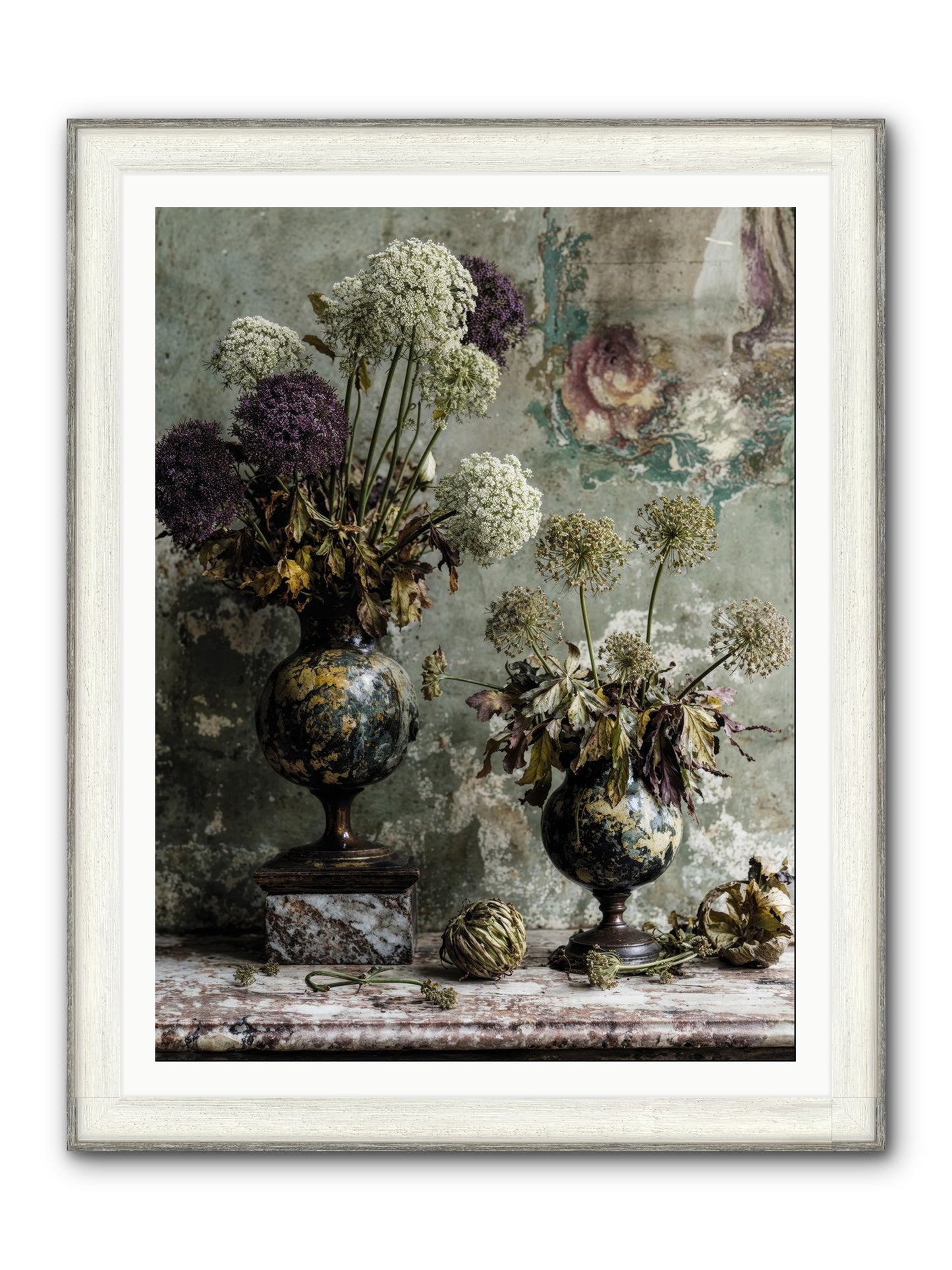 Fieldpicked Framed Print - Driftwood White 36x48