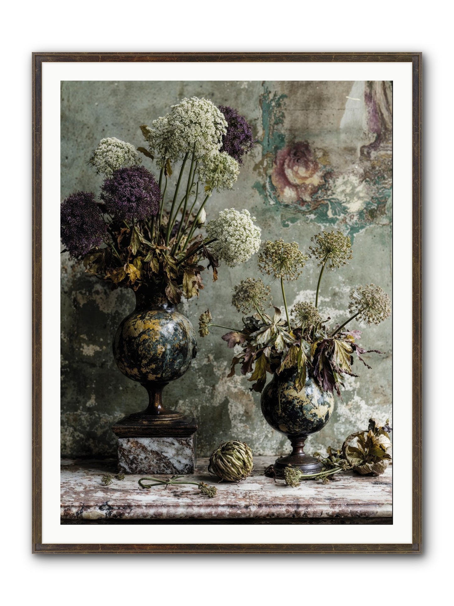 Fieldpicked Framed Print - Slimwoods Black/Gold 36x48