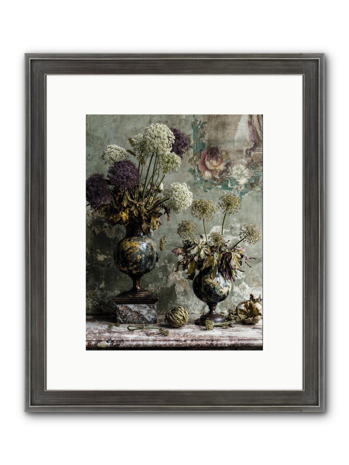 Fieldpicked Framed Print - Slimwoods Black/Silver 9x12