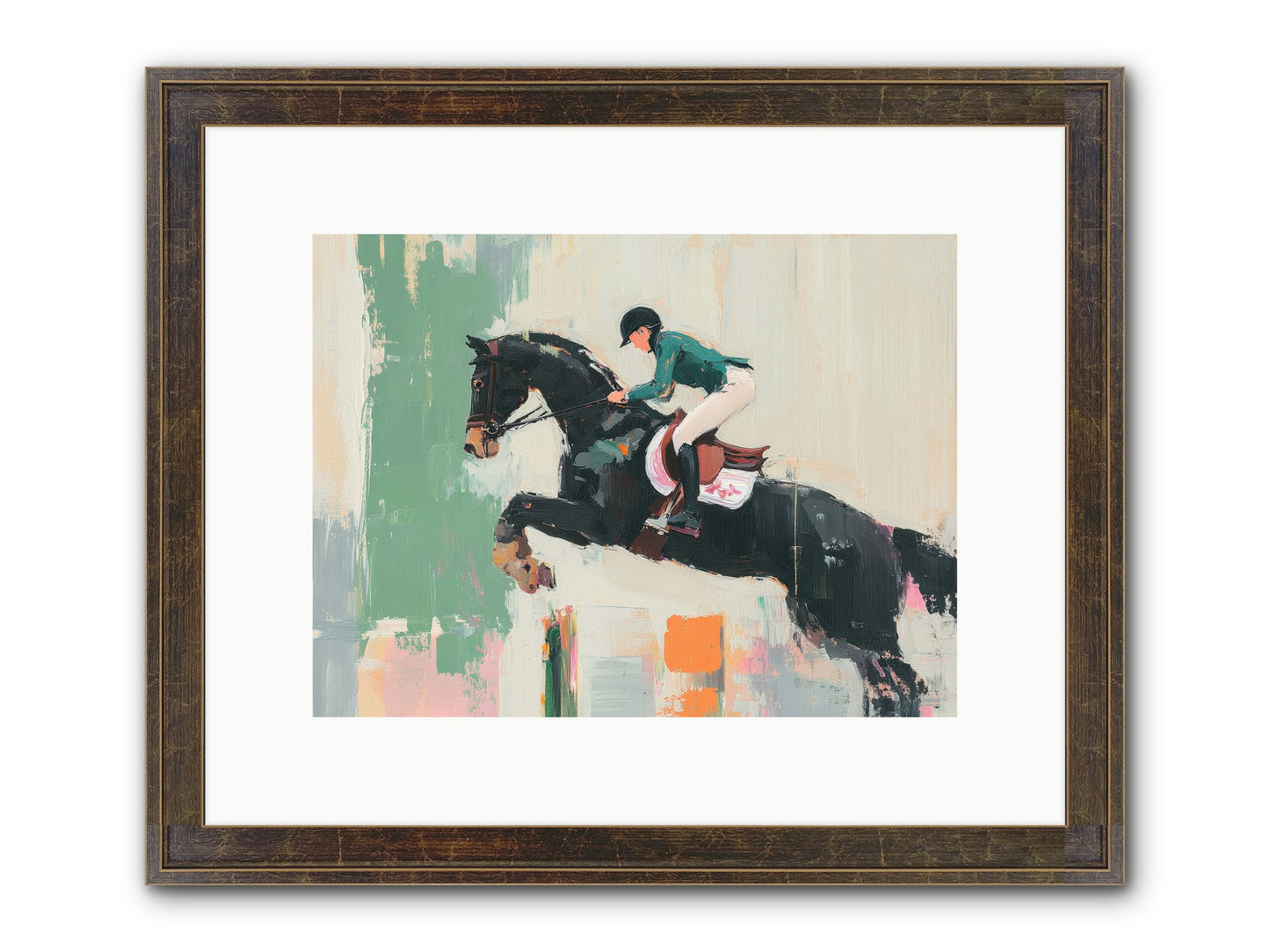 Fierce Triumph Framed Print - Slimwoods Black/Gold 12x9