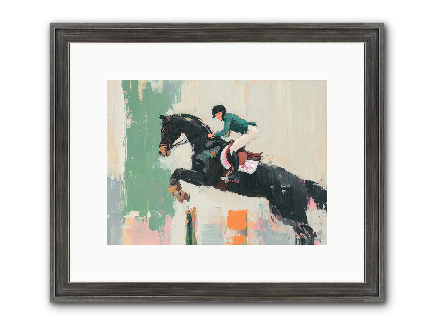 Fierce Triumph Framed Print - Slimwoods Black/Silver 12x9