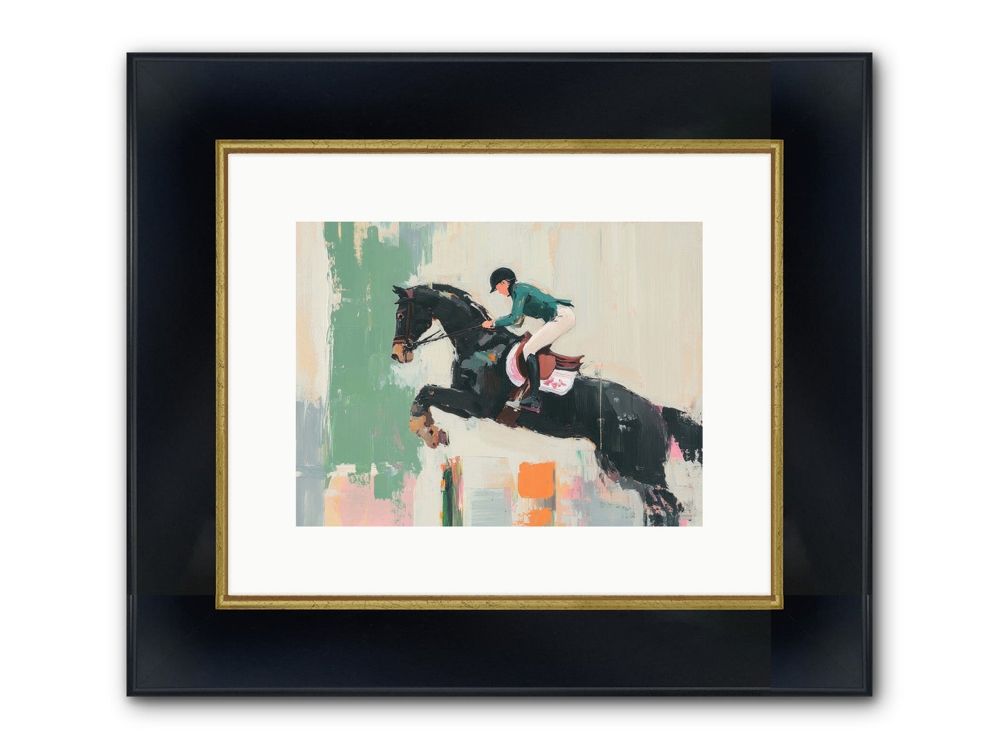 Fierce Triumph Framed Print - Wide Black w/Gold 12x9