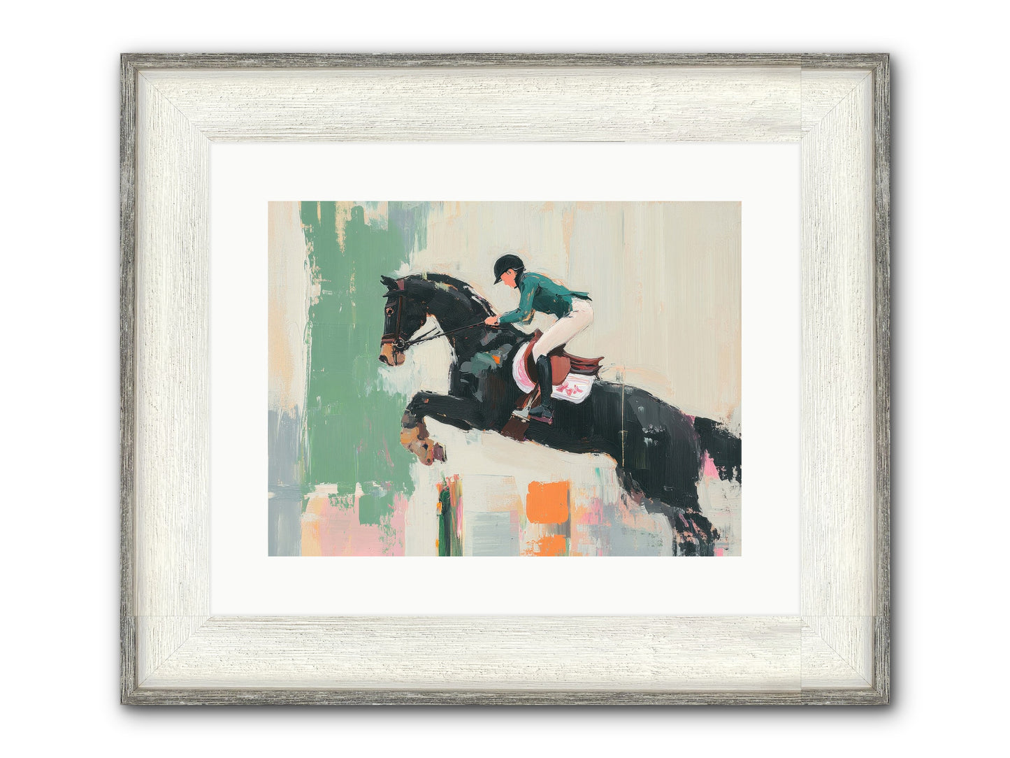 Fierce Triumph Framed Print - Driftwood White 16x12