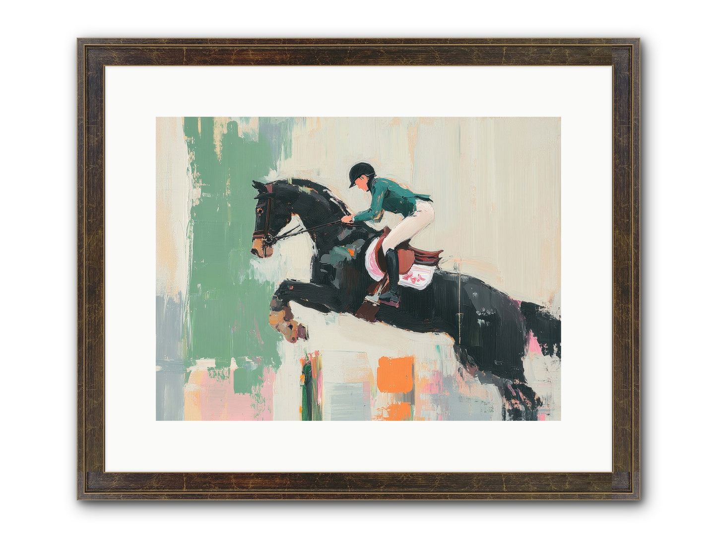 Fierce Triumph Framed Print - Slimwoods Black/Gold 16x12