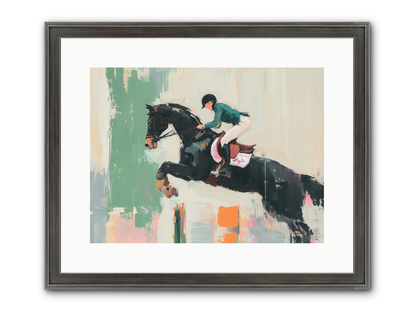 Fierce Triumph Framed Print - Slimwoods Black/Silver 16x12