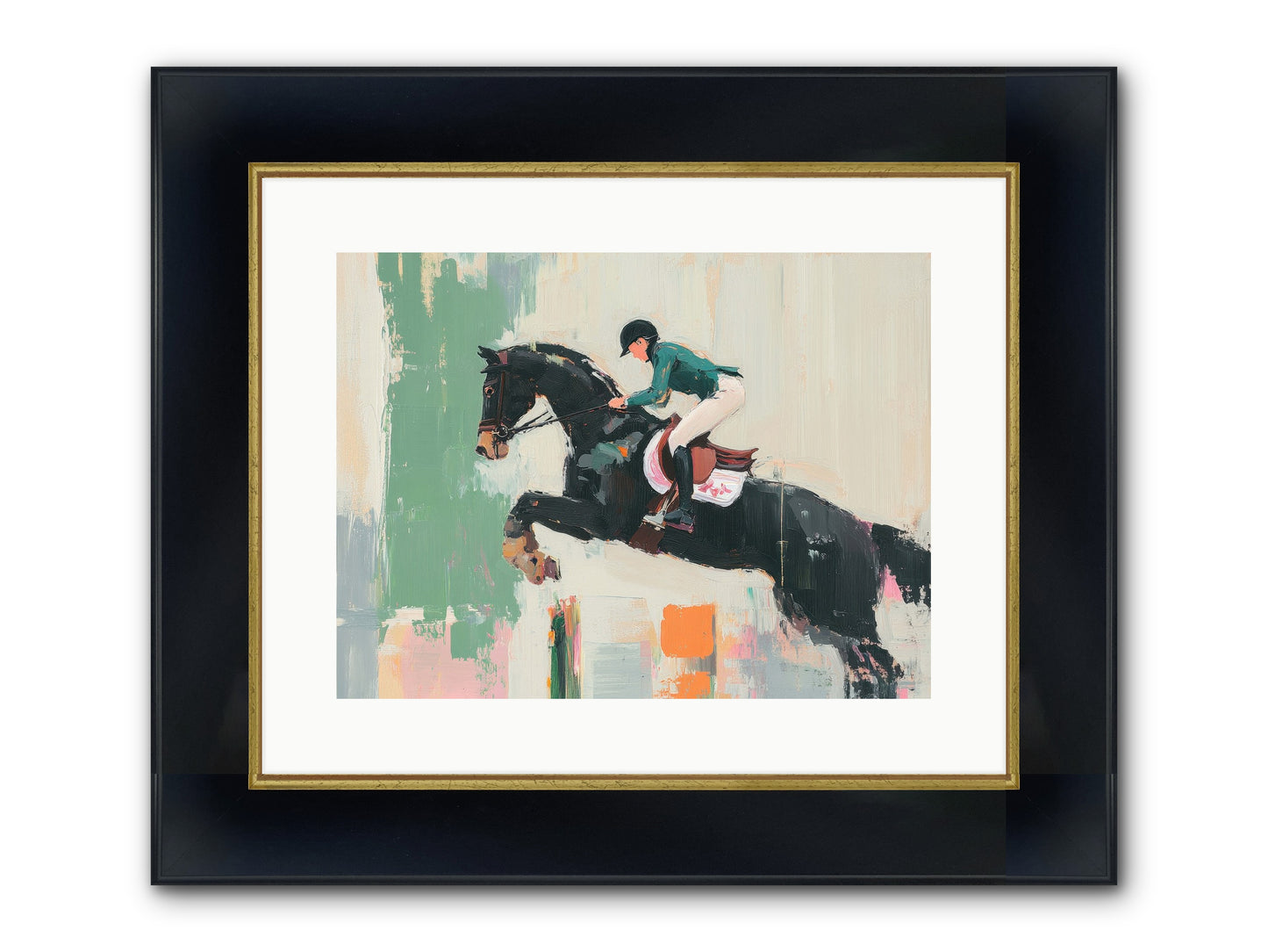 Fierce Triumph Framed Print - Wide Black w/Gold 16x12