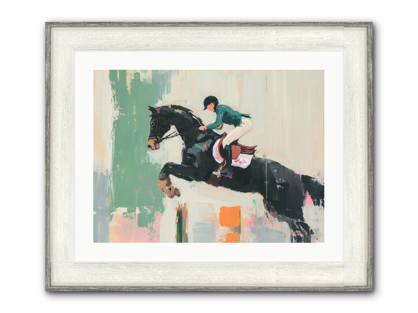 Fierce Triumph Framed Print - Driftwood White 24x18
