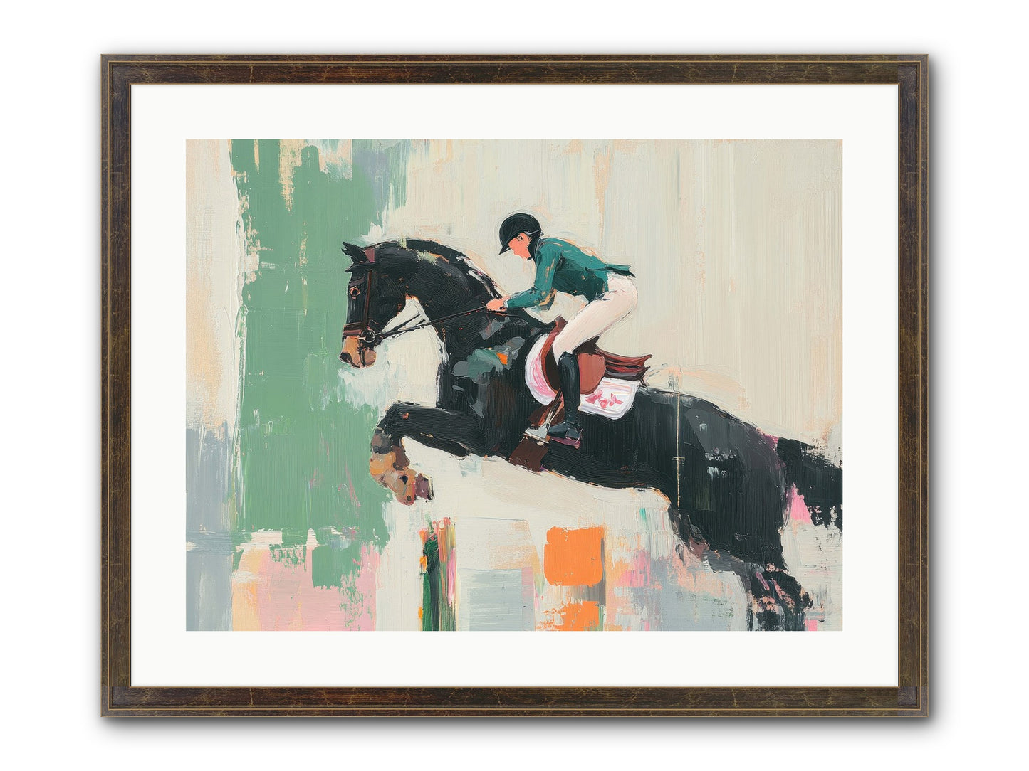 Fierce Triumph Framed Print - Slimwoods Black/Gold 24x18