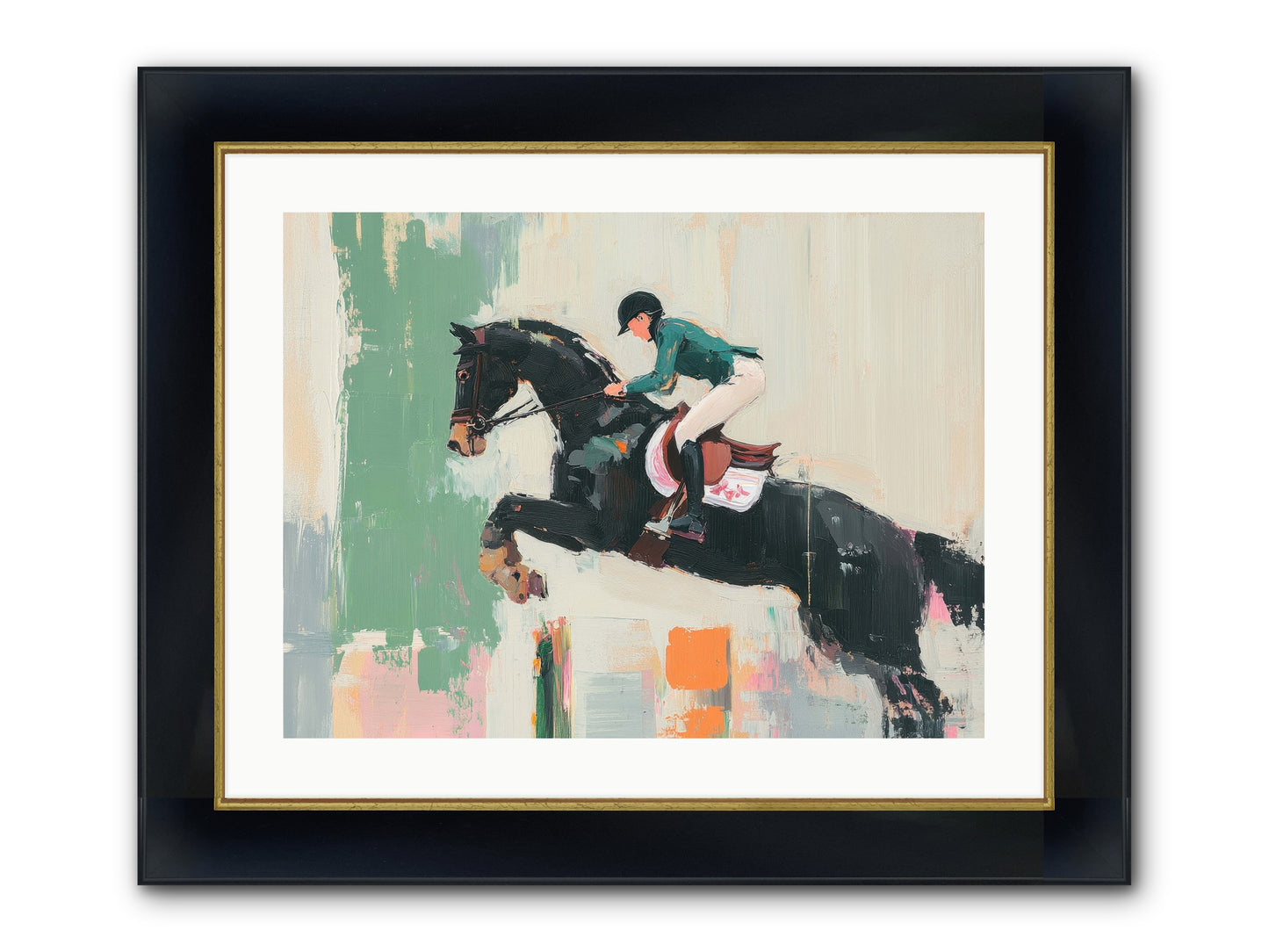 Fierce Triumph Framed Print - Wide Black w/Gold 24x18