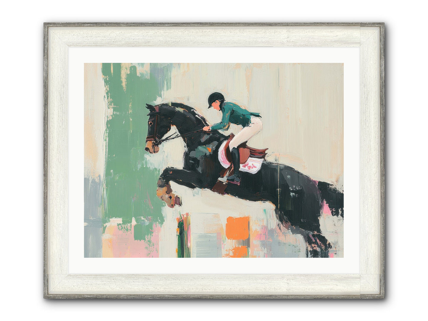 Fierce Triumph Framed Print - Driftwood White 32x24
