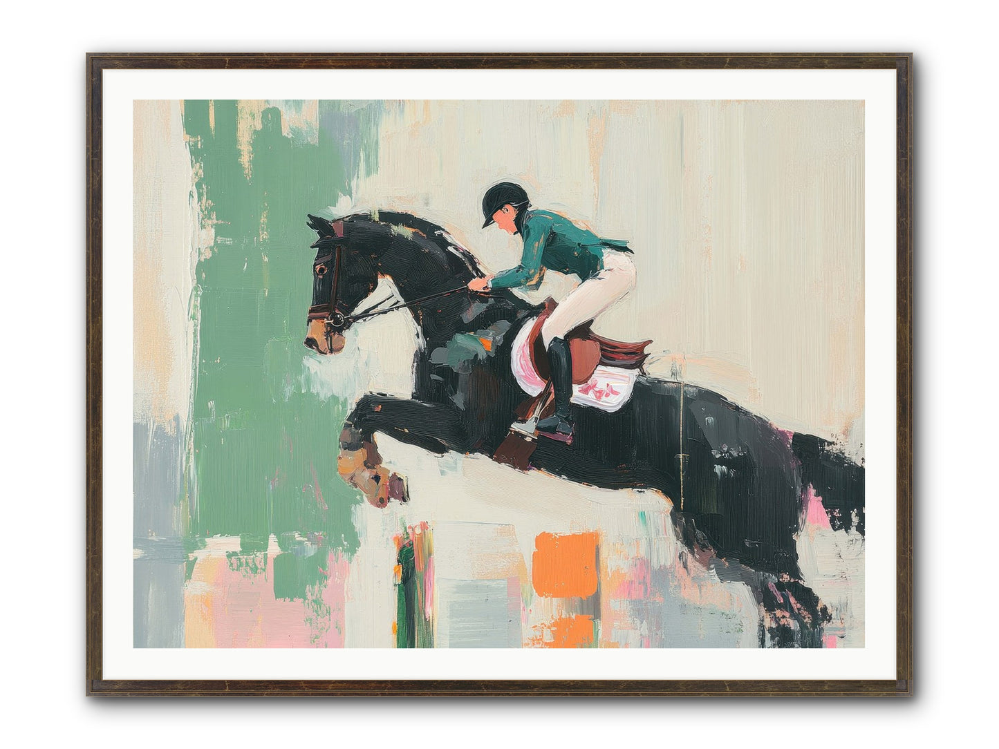 Fierce Triumph Framed Print - Slimwoods Black/Gold 48x36