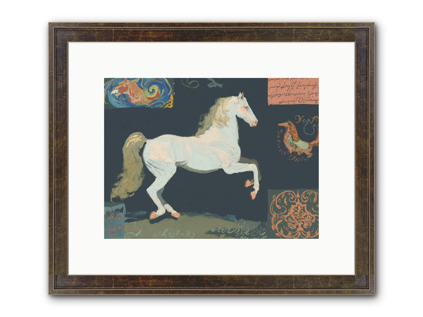 Finding Fortitude Framed Print - Slimwoods Black/Gold 12x9