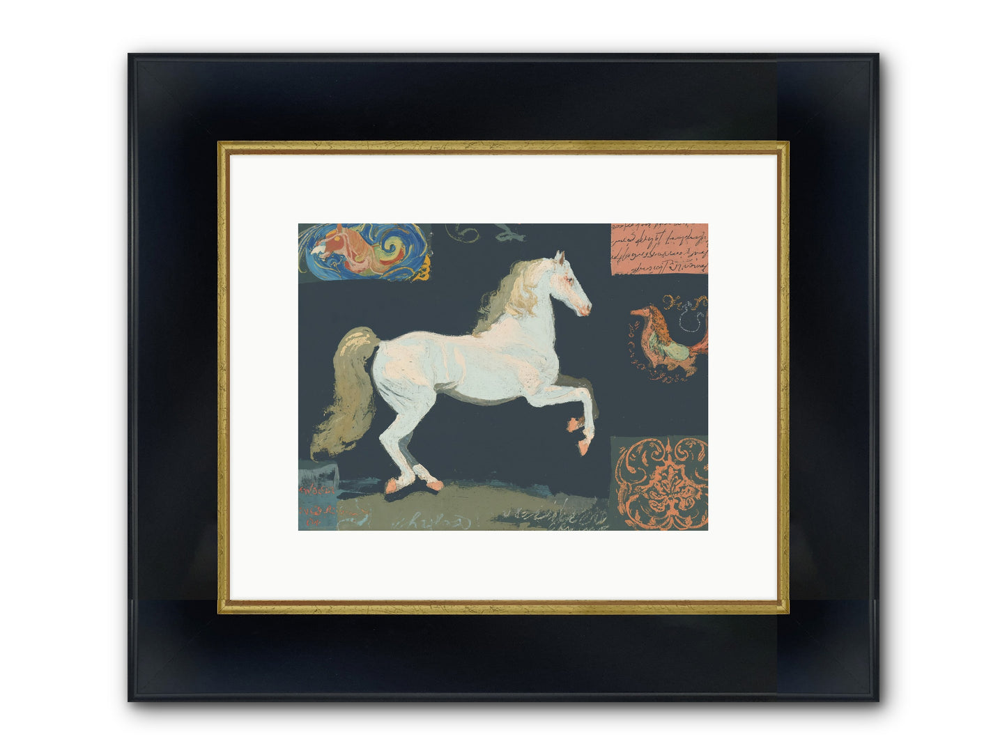 Finding Fortitude Framed Print - Wide Black w/Gold 12x9