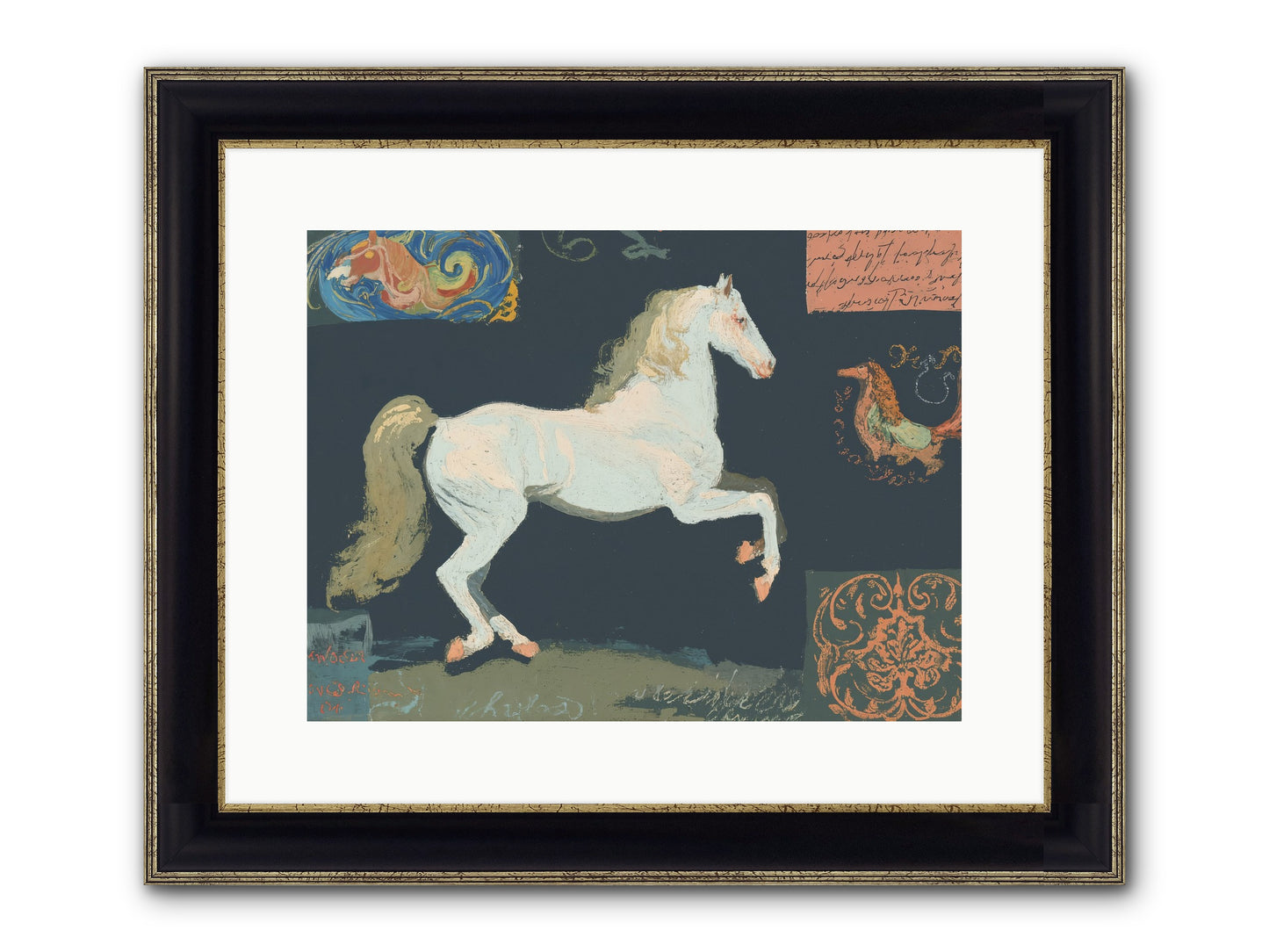 Finding Fortitude Framed Print - Black & Gold 16x12