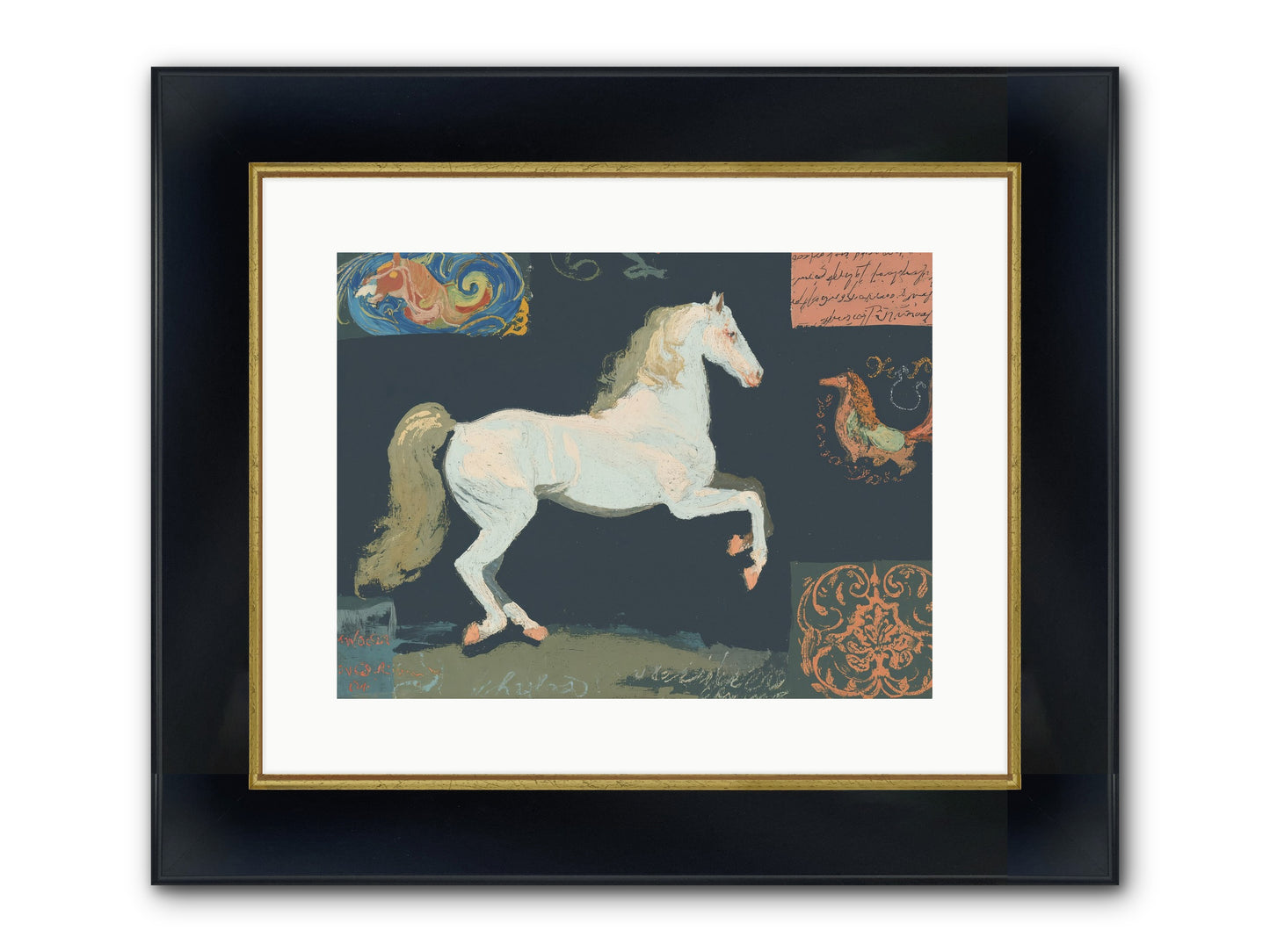 Finding Fortitude Framed Print - Wide Black w/Gold 16x12
