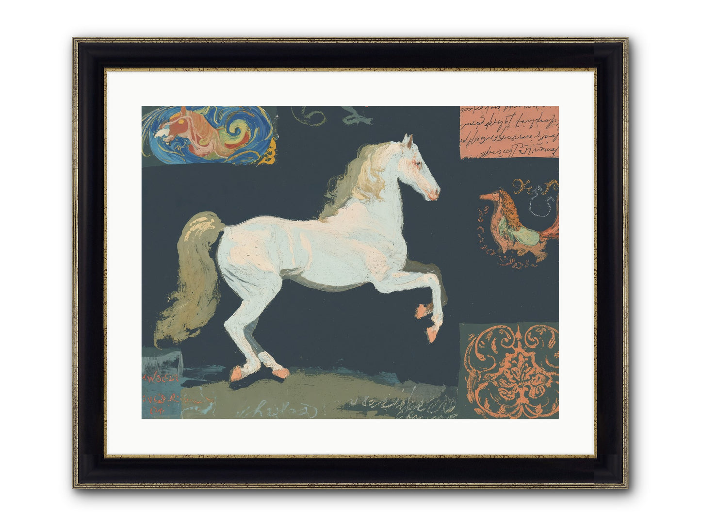 Finding Fortitude Framed Print - Black & Gold 24x18