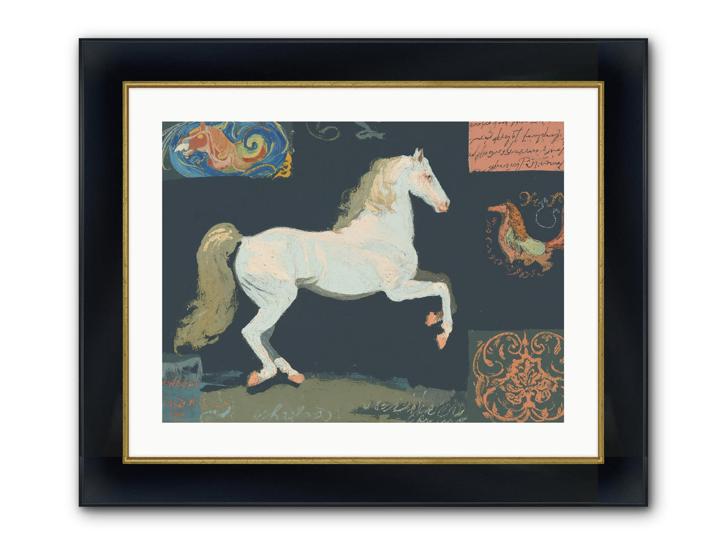 Finding Fortitude Framed Print - Wide Black w/Gold 24x18