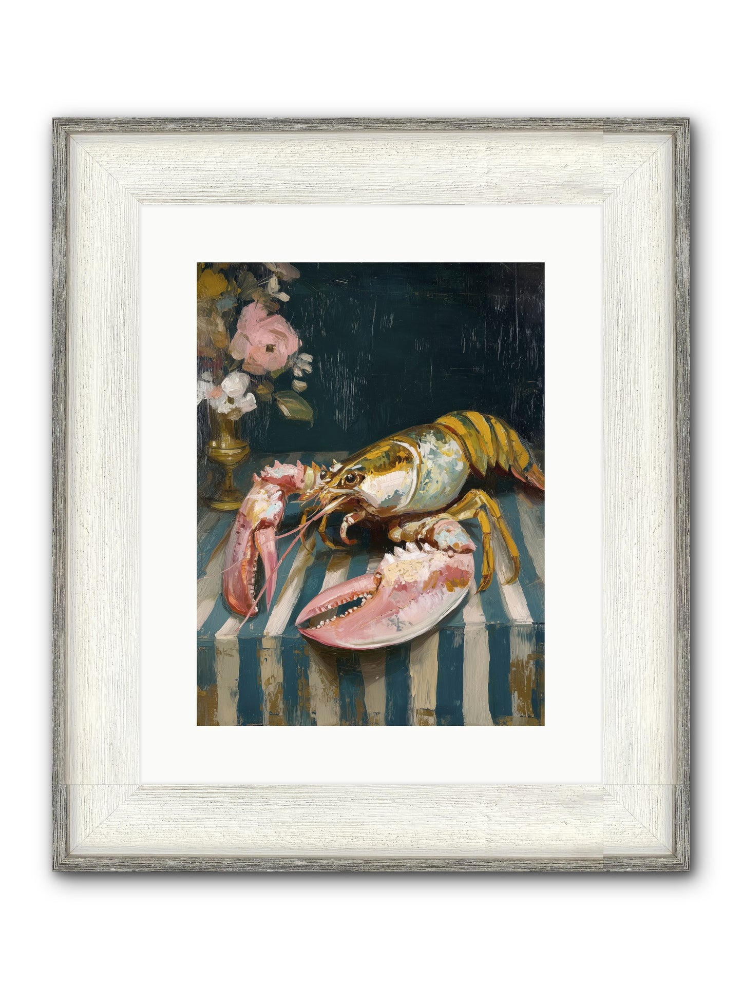 Finding Sea Framed Print - Driftwood White 12x16