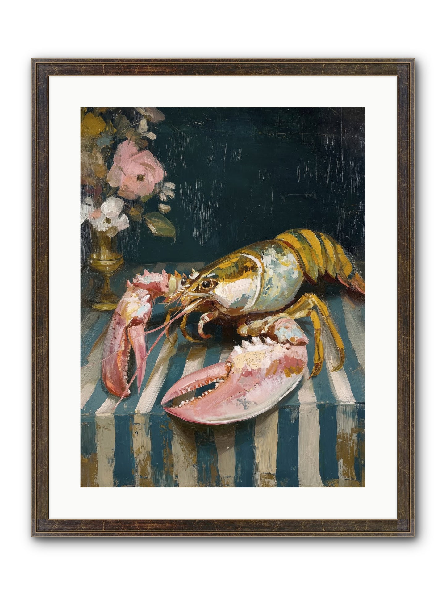 Finding Sea Framed Print - Slimwoods Black/Gold 18x24