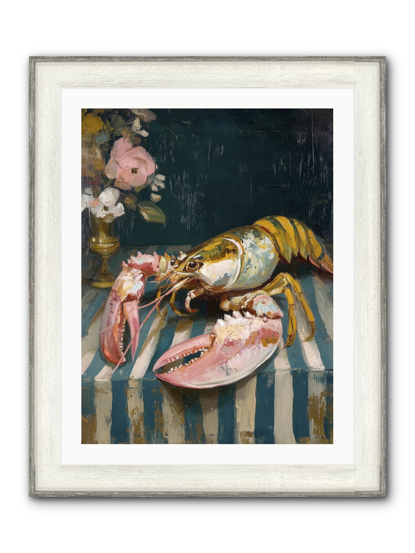 Finding Sea Framed Print - Driftwood White 24x32