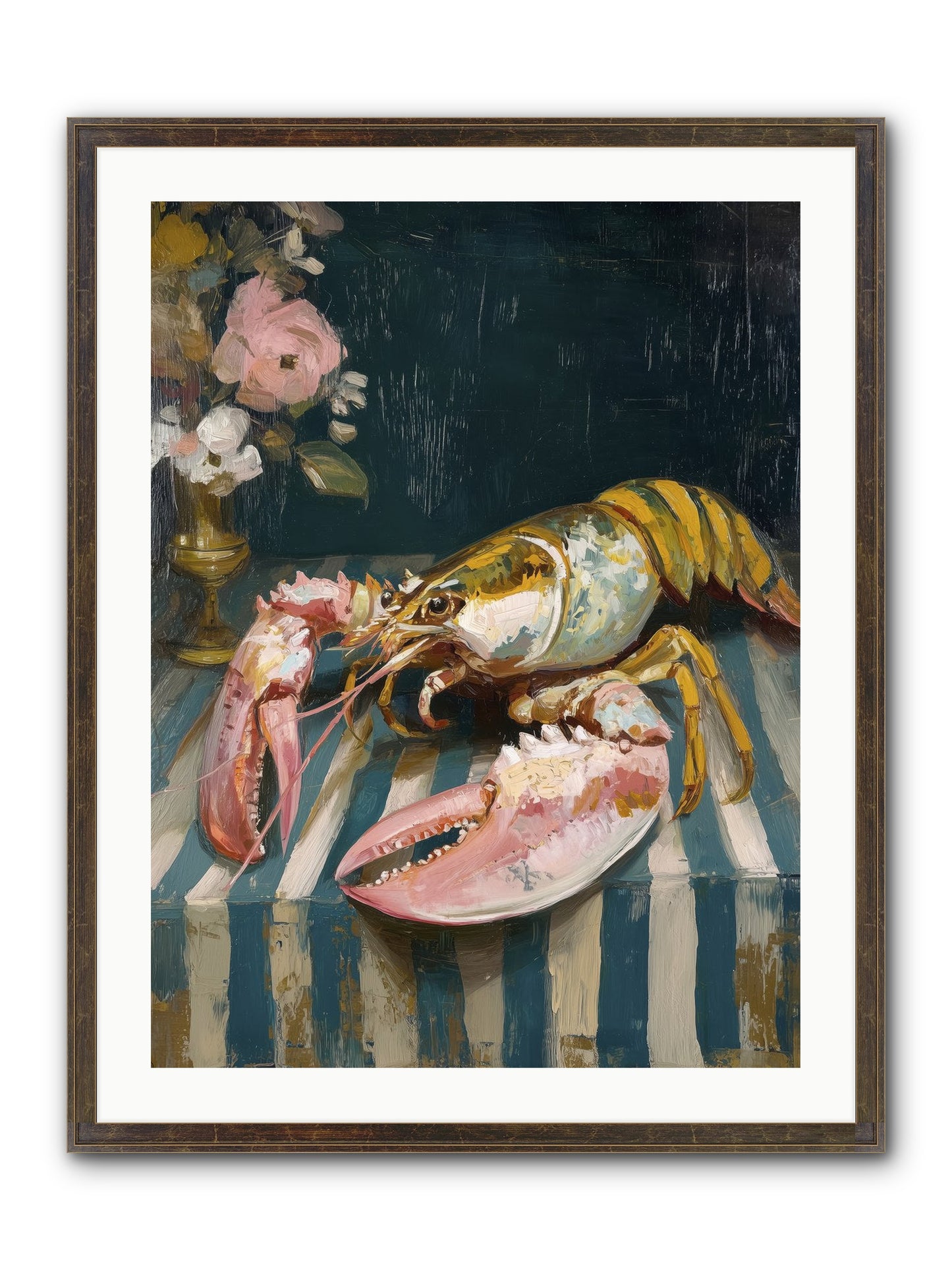 Finding Sea Framed Print - Slimwoods Black/Gold 24x32